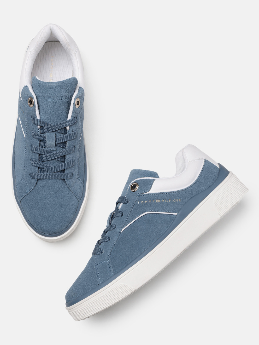 Tommy Hilfiger Women Suede Sneakers, Blue
Tommy Hilfiger Women Suede Sneakers, Blue