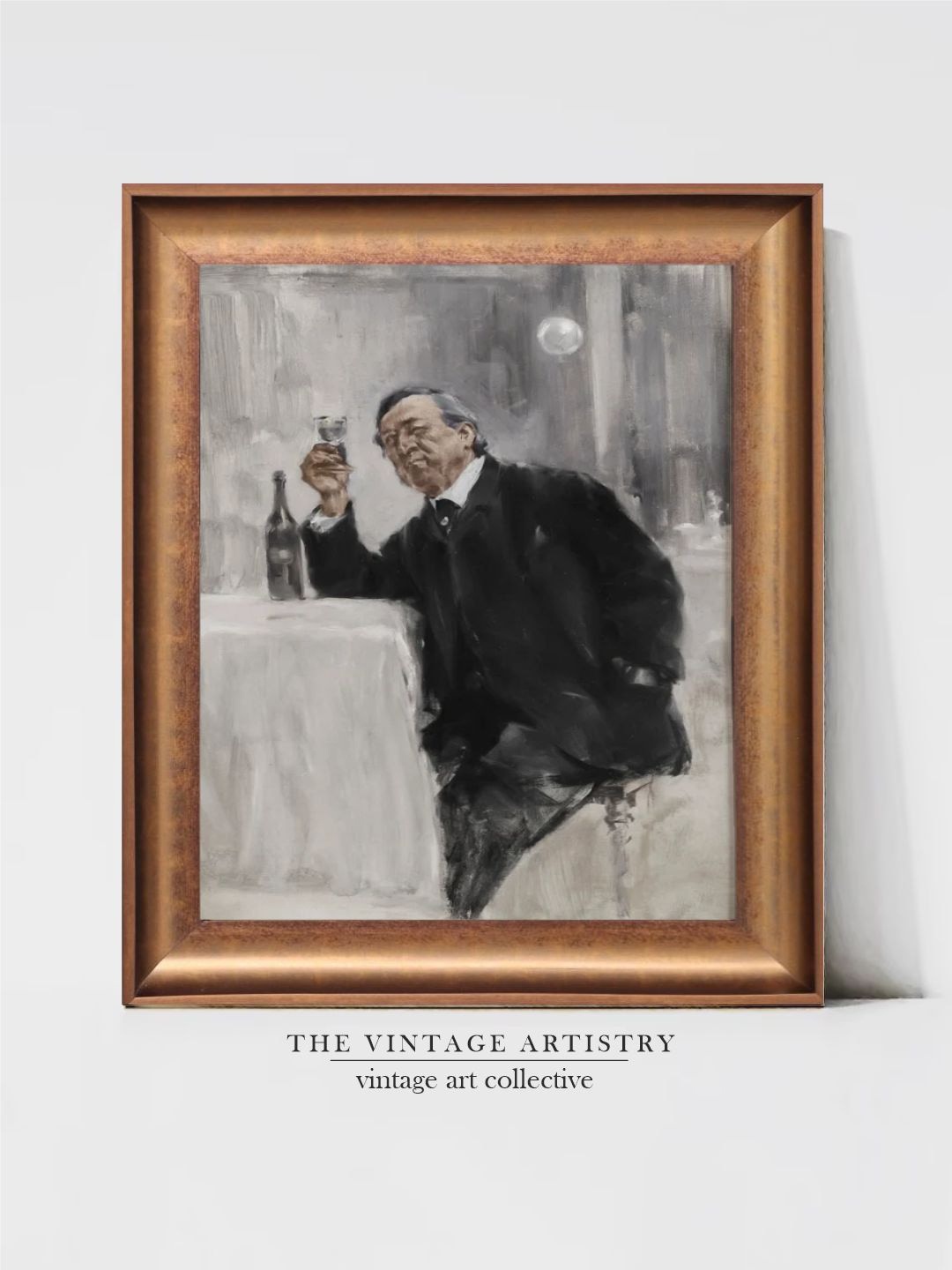THE VINTAGE ARTISTRY Brown & Black Vintage Bar Cart Decor Printable Art Framed Wall Painting
THE VINTAGE ARTISTRY Brown & Black Vintage Bar Cart Decor Printable Art Framed Wall Painting