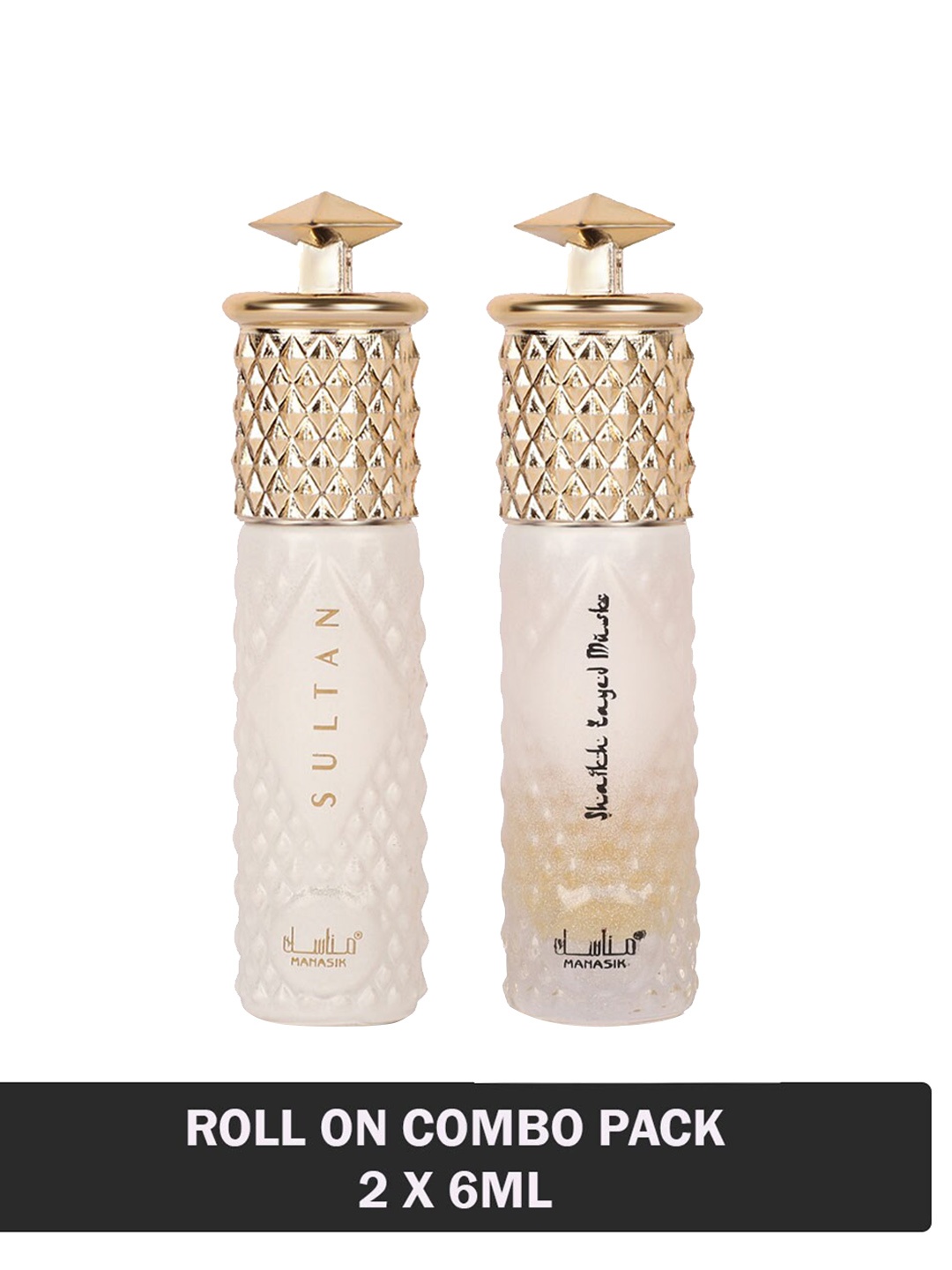 MANASIK Men Set Of 2 Long-Lasting Roll-On Attars 6ml Each- Sultan & Shaikh Zayed Musk, White
MANASIK Men Set Of 2 Long-Lasting Roll-On Attars 6ml Each- Sultan & Shaikh Zayed Musk, White