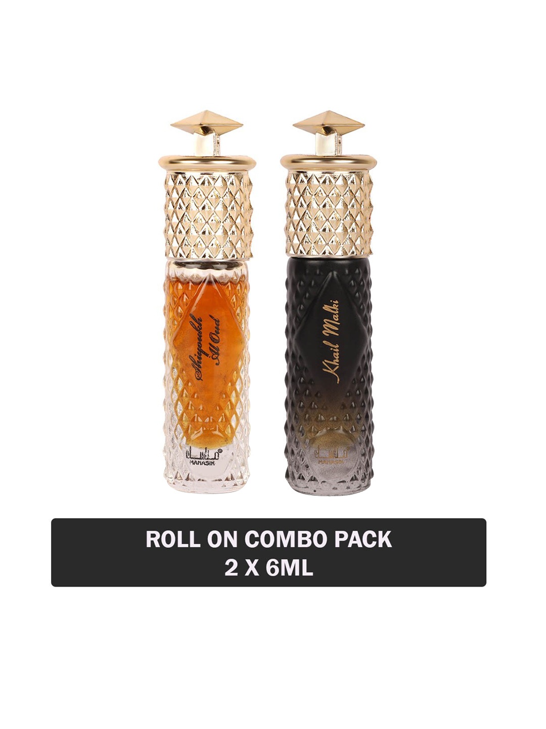 MANASIK Set Of 2 Long Lasting Attars - 6 ml Each - Shiyoukh Al Oud & Khail Malki, Orange
MANASIK Set Of 2 Long Lasting Attars - 6 ml Each - Shiyoukh Al Oud & Khail Malki, Orange