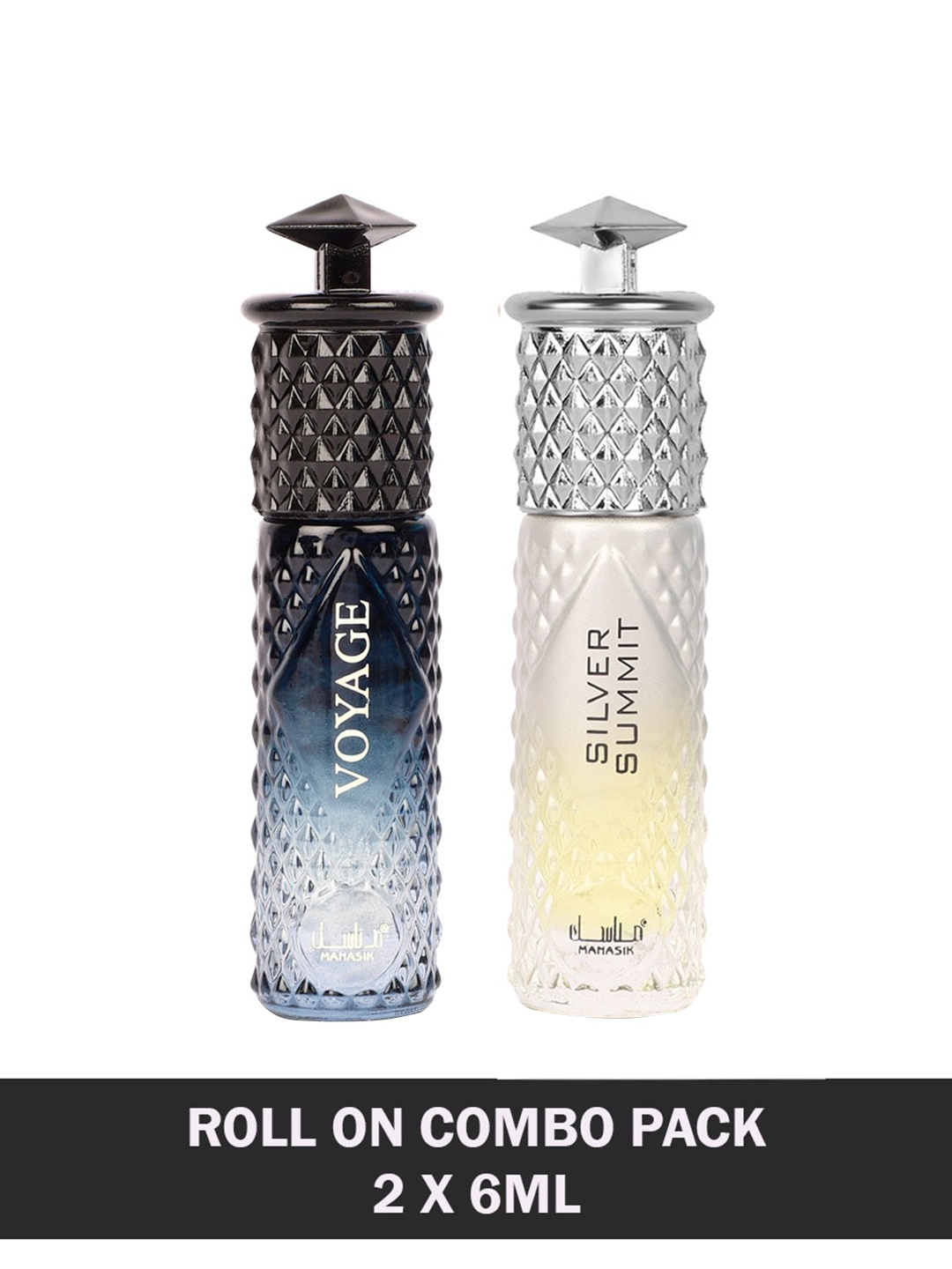 MANASIK Men Set Of 2 Long-Lasting Roll-On Attars 6ml Each- Voyage & Silver Summit, Black
MANASIK Men Set Of 2 Long-Lasting Roll-On Attars 6ml Each- Voyage & Silver Summit, Black