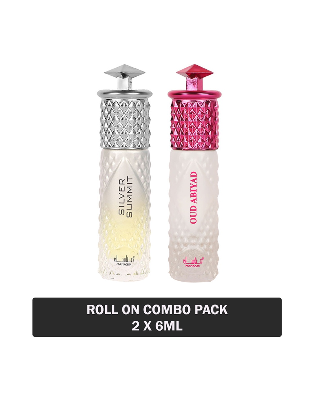 MANASIK Set of Silver Summit & Oud Abiyad Long-Lasting Roll-On Attar - 6 ml each, White
MANASIK Set of Silver Summit & Oud Abiyad Long-Lasting Roll-On Attar - 6 ml each, White