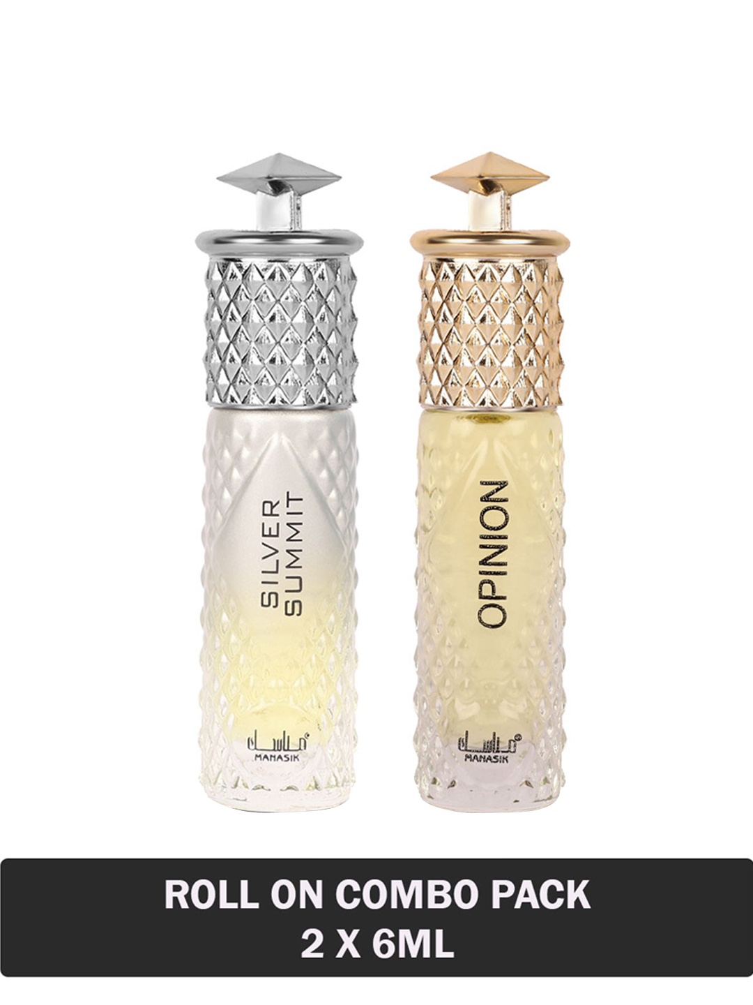 MANASIK Men Set Of 2 Long Lasting Roll-On Attars - Silver Summit & Opinion - 6ml Each, Off white
MANASIK Men Set Of 2 Long Lasting Roll-On Attars - Silver Summit & Opinion - 6ml Each, Off white