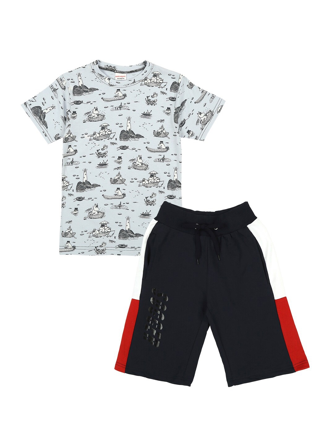 RAINE AND JAINE Boys Printed Pure Cotton Short Sleeves T-shirt with Shorts Clothing Set, Sea green
RAINE AND JAINE Boys Printed Pure Cotton Short Sleeves T-shirt with Shorts Clothing Set, Sea green