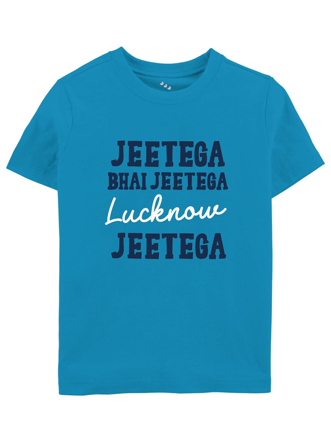 Zeezeezoo Kids Jeetega Bhai Jeetega Lucknow Jeetega Printed Pure Cotton T-shirt, Blue
Zeezeezoo Kids Jeetega Bhai Jeetega Lucknow Jeetega Printed Pure Cotton T-shirt, Blue