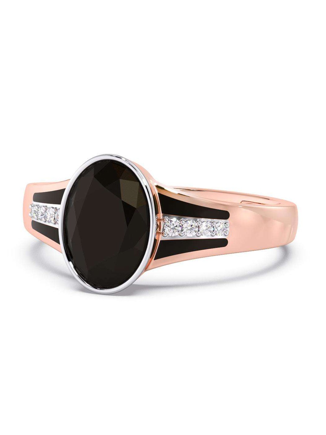 CANDERE A KALYAN JEWELLERS COMPANY Men Diamond-Studded 18KT Rose Gold Ring - 4.26 gm
CANDERE A KALYAN JEWELLERS COMPANY Men Diamond-Studded 18KT Rose Gold Ring - 4.26 gm