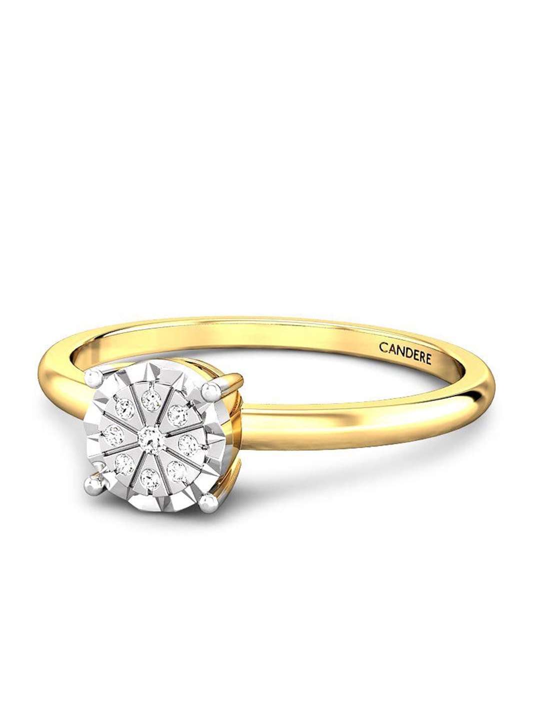 CANDERE A KALYAN JEWELLERS COMPANY Diamond-Studded 14KT BIS Hallmark Gold Ring-1.75gm
CANDERE A KALYAN JEWELLERS COMPANY Diamond-Studded 14KT BIS Hallmark Gold Ring-1.75gm
