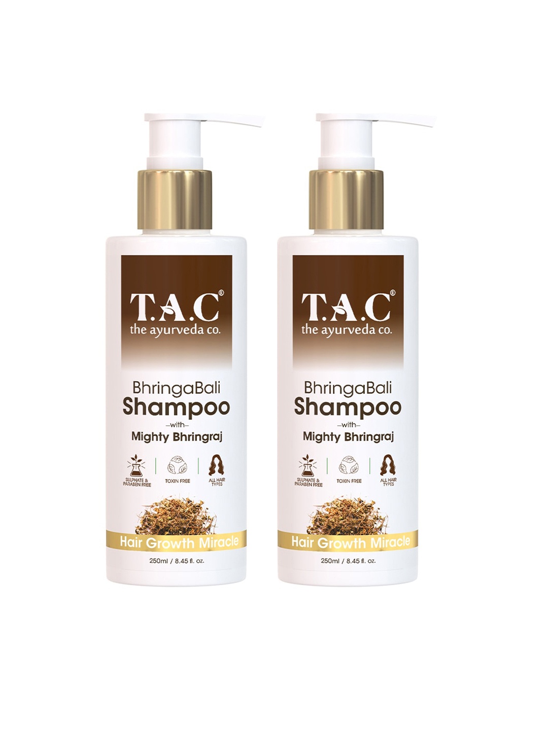 TAC - The Ayurveda Co. Set of 2 Amla Bhringabali Shampoo For Hair Growth - 250ml each, White
TAC - The Ayurveda Co. Set of 2 Amla Bhringabali Shampoo For Hair Growth - 250ml each, White