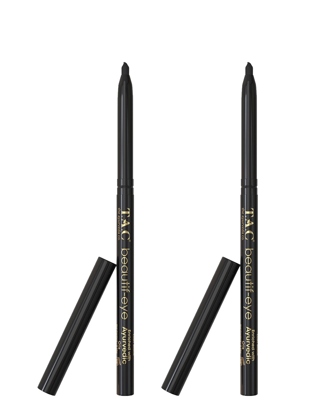 TAC - The Ayurveda Co. Set of 2 Beautif-eye Ayurvedic Paraben-Free Kajal 0.35g each- Black
TAC - The Ayurveda Co. Set of 2 Beautif-eye Ayurvedic Paraben-Free Kajal 0.35g each- Black