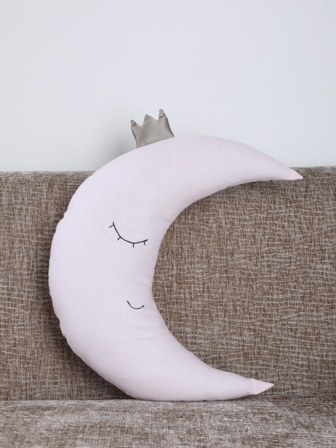 My Gift Booth Kids pink Moon Shaped Cotton Cushion 
My Gift Booth Kids pink Moon Shaped Cotton Cushion