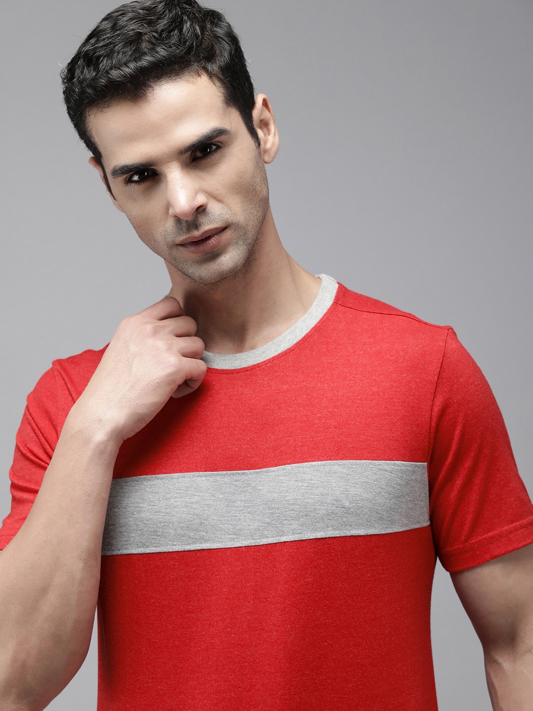 Roadster Striped T-shirt, Red