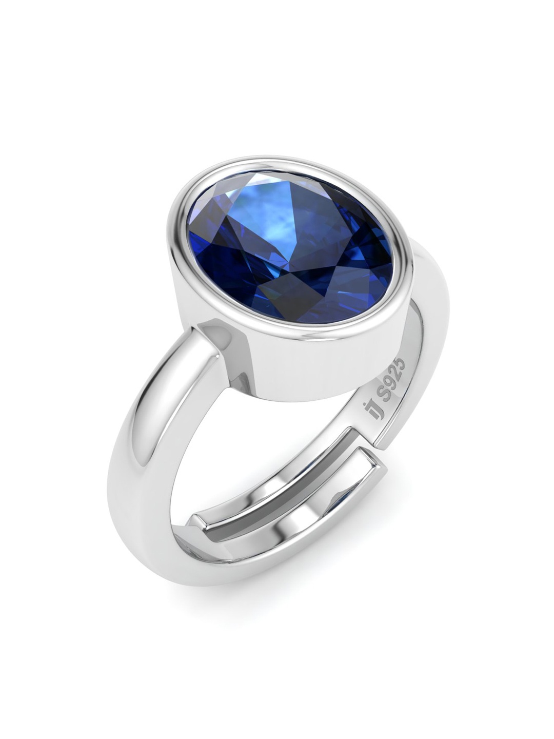 Inddus Jewels 925 Sterling Silver Rhodium-Plated Studded Stone Adjustable Finger Ring
Inddus Jewels 925 Sterling Silver Rhodium-Plated Studded Stone Adjustable Finger Ring