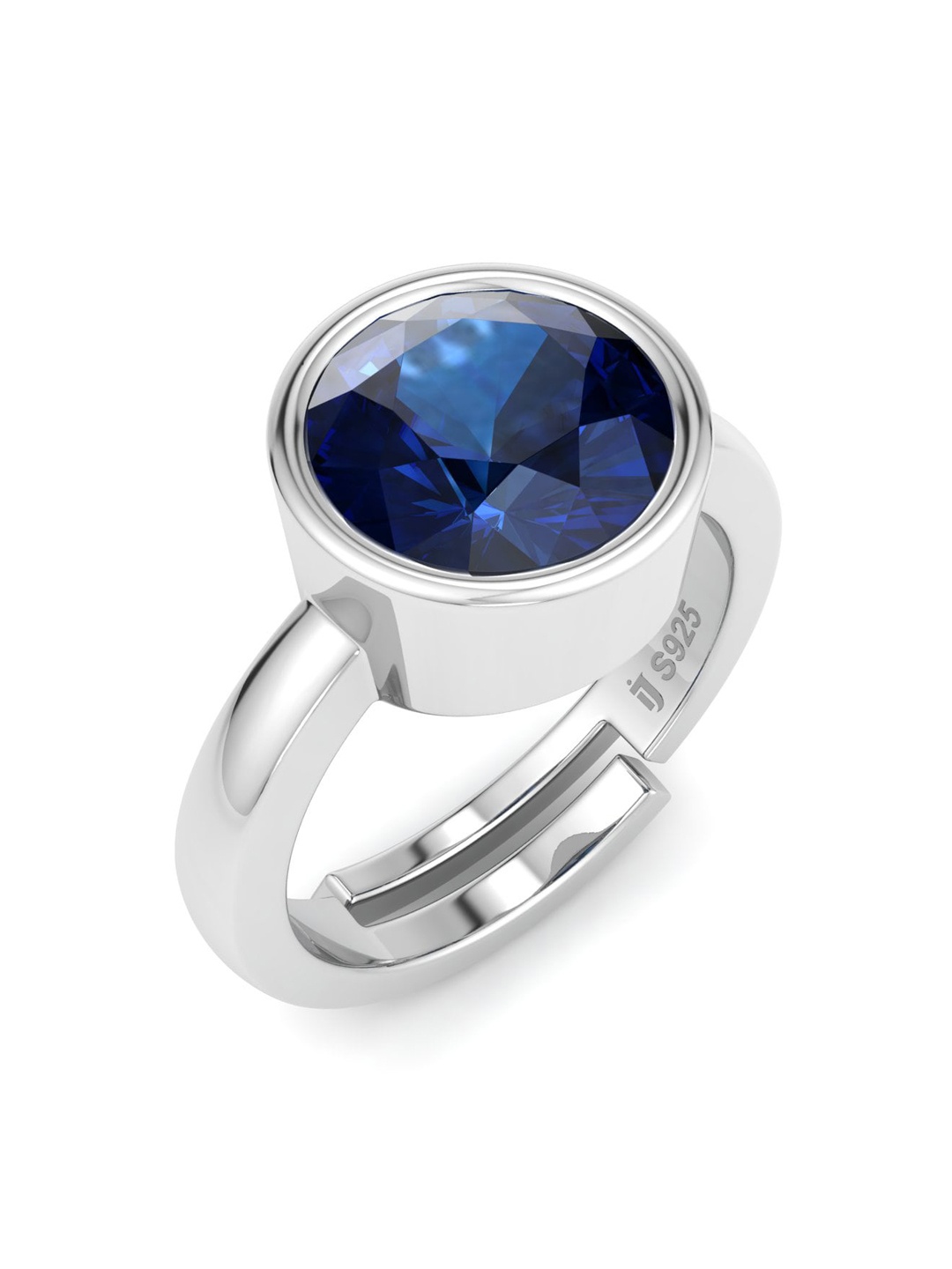 Inddus Jewels 925 Sterling Silver Rhodium-Plated Studded Stone Adjustable Finger Ring
Inddus Jewels 925 Sterling Silver Rhodium-Plated Studded Stone Adjustable Finger Ring