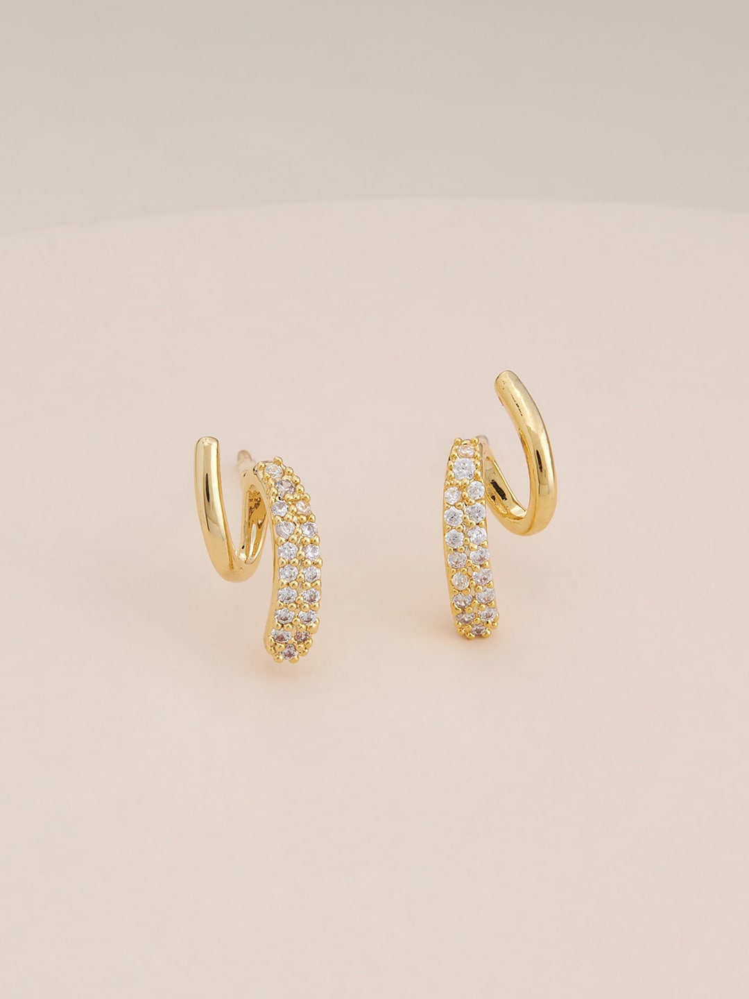 Kushal's Fashion Jewellery Gold Plated Cubic Zirconia Contemporary Studs Earrings, White
Kushal's Fashion Jewellery Gold Plated Cubic Zirconia Contemporary Studs Earrings, White