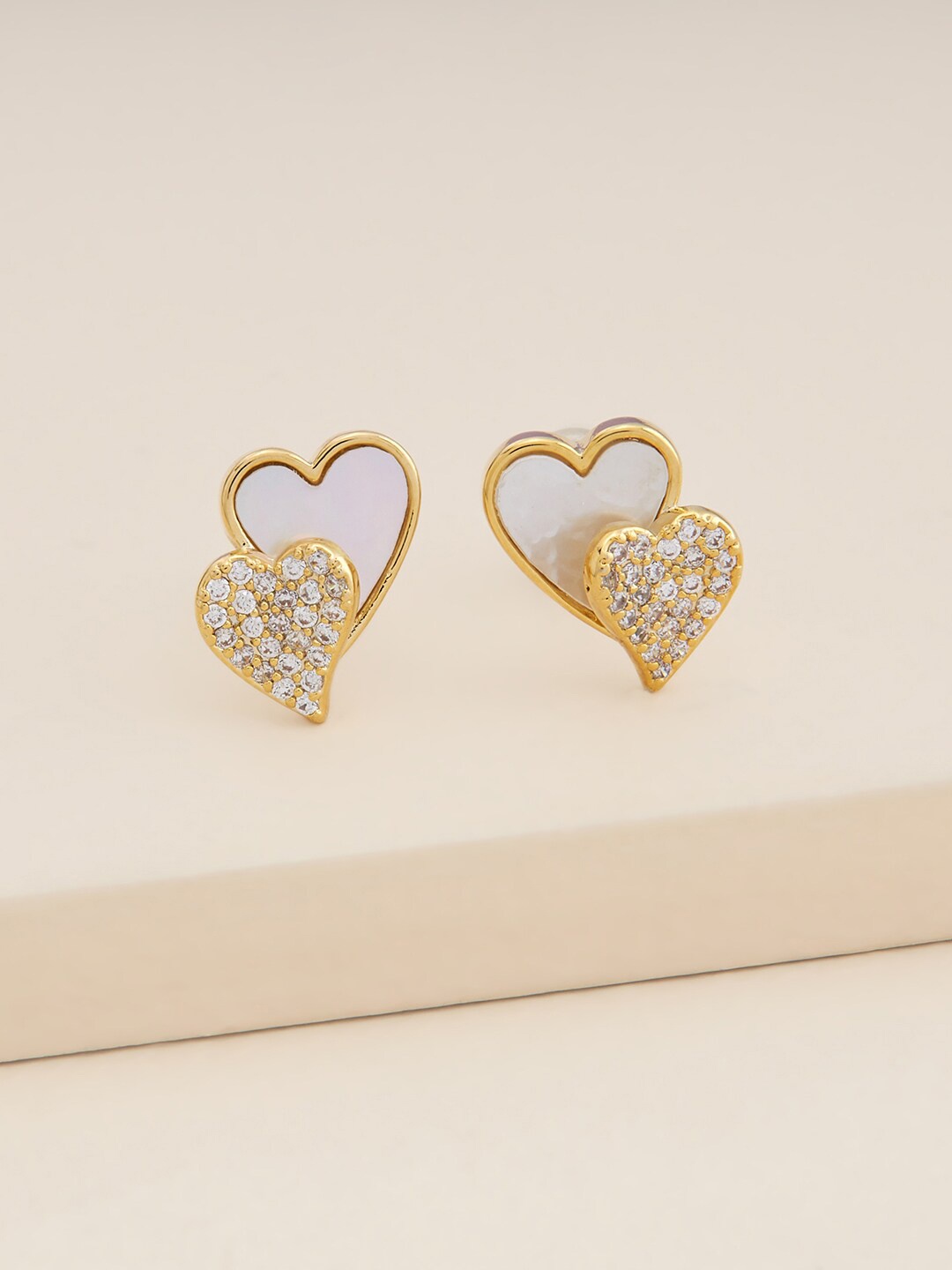 Kushal's Fashion Jewellery Gold-Plated Cubic Zirconia Contemporary Studs Earrings, White
Kushal's Fashion Jewellery Gold-Plated Cubic Zirconia Contemporary Studs Earrings, White