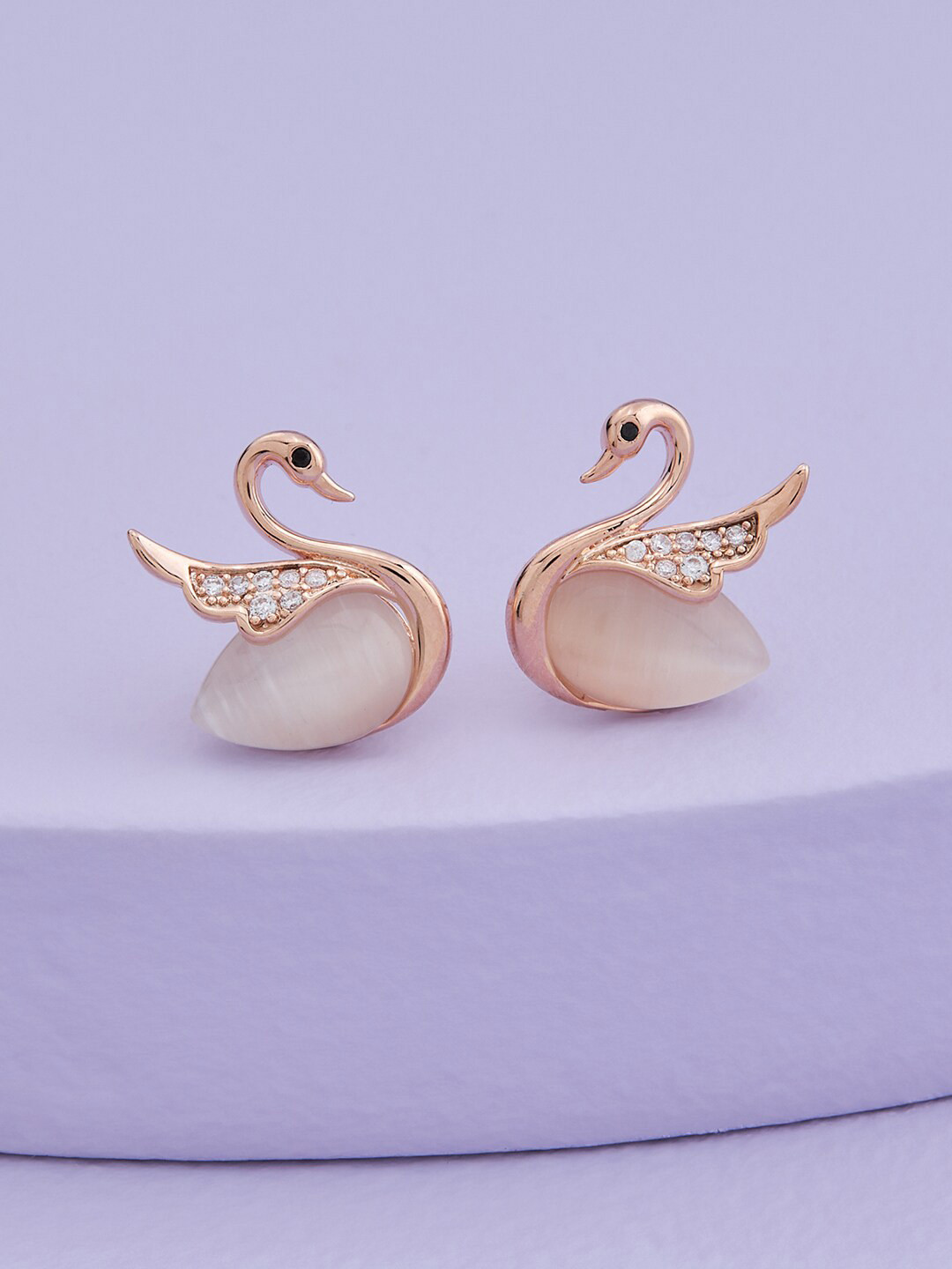 Kushal's Fashion Jewellery Rose Gold-Plated Cubic Zirconia Studded Studs Earrings
Kushal's Fashion Jewellery Rose Gold-Plated Cubic Zirconia Studded Studs Earrings