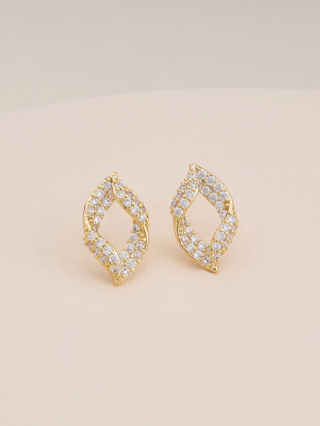 Kushal's Fashion Jewellery Gold-Plated Cubic Zirconia Contemporary Studs Earrings, White
Kushal's Fashion Jewellery Gold-Plated Cubic Zirconia Contemporary Studs Earrings, White