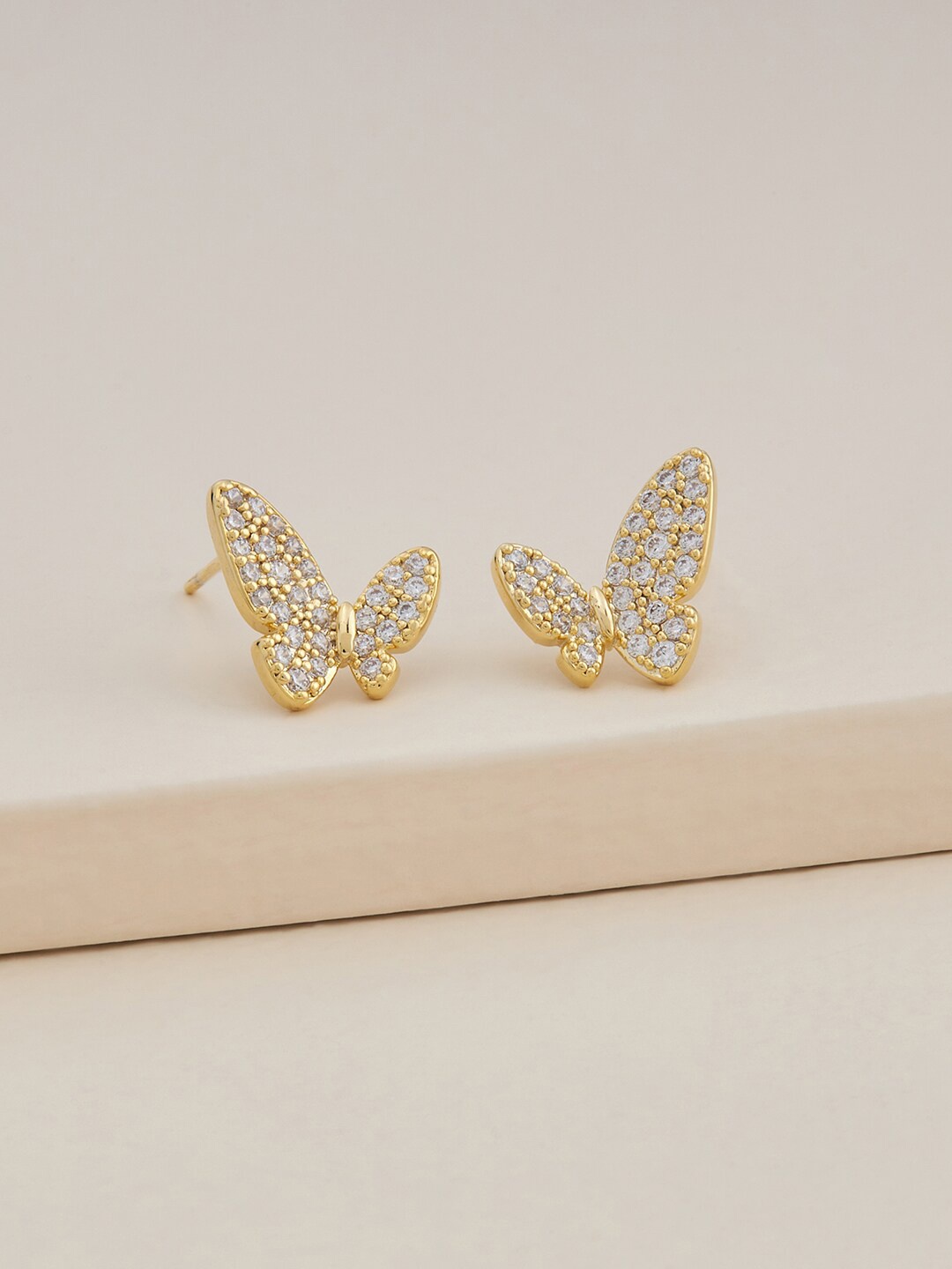 Kushal's Fashion Jewellery Gold-Plated Cubic Zirconia Contemporary Studs Earrings, White
Kushal's Fashion Jewellery Gold-Plated Cubic Zirconia Contemporary Studs Earrings, White