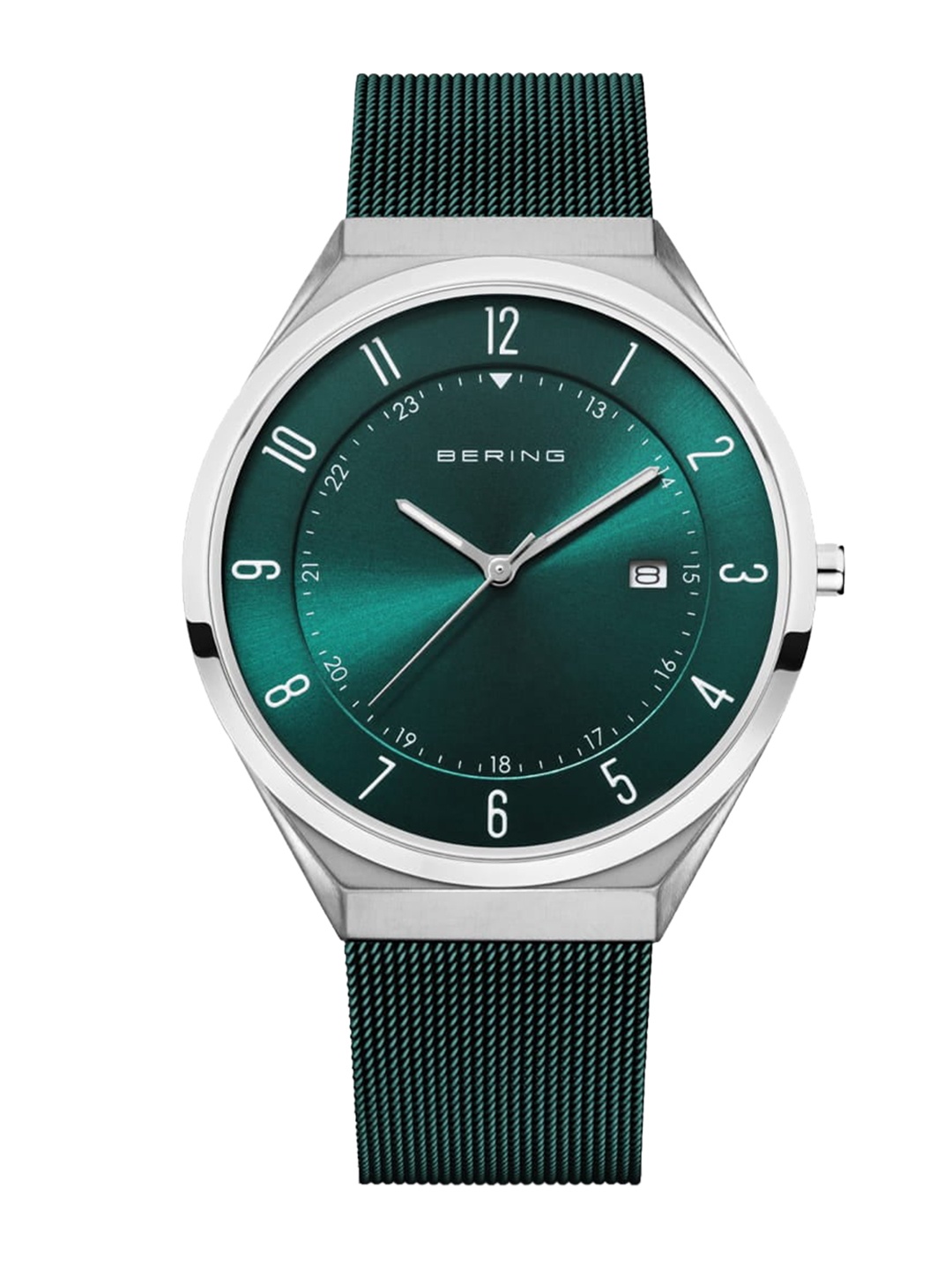 BERING Men Round Dial Stainless Steel Bracelet Style Straps Analogue Watch -18740-808, Green
BERING Men Round Dial Stainless Steel Bracelet Style Straps Analogue Watch -18740-808, Green