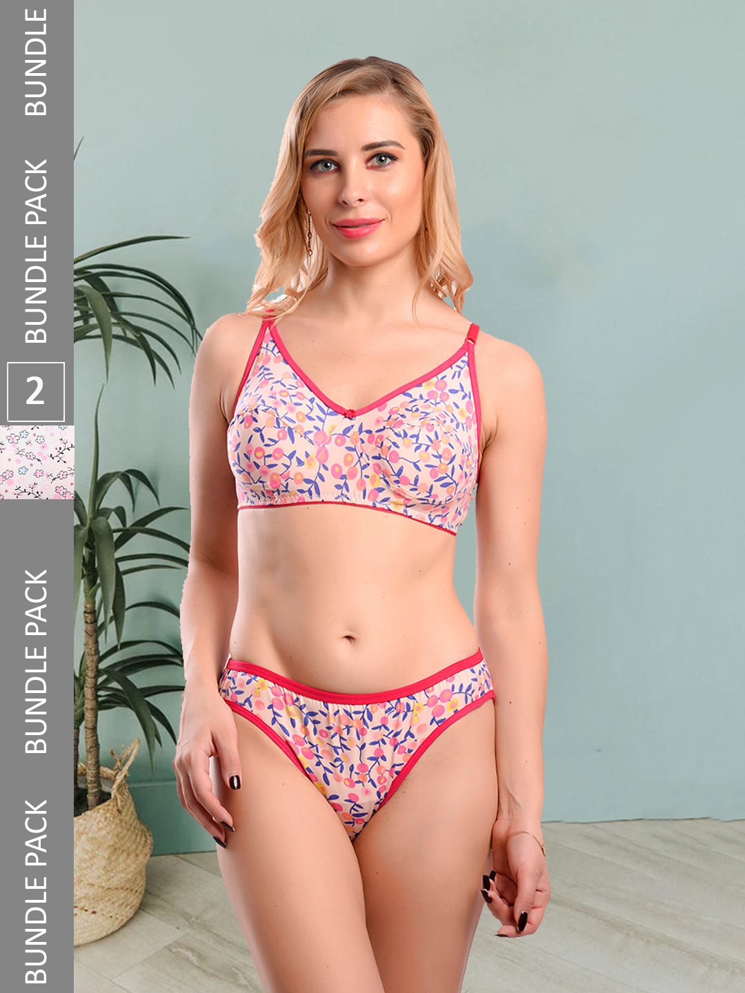Fleurt Pack Of 2 Printed Non-Padded Briefs Lingerie Set- Fleurt-Set-Print-R.PK-PK-30, Pink
Fleurt Pack Of 2 Printed Non-Padded Briefs Lingerie Set- Fleurt-Set-Print-R.PK-PK-30, Pink