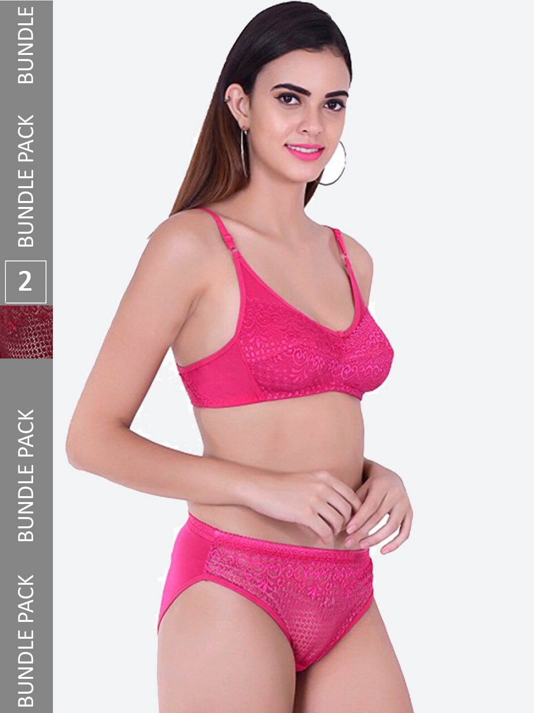 Fleurt Pack Of 2 Self Design Briefs Lingerie Set- Fleurt-Set-Shalini-MR-Shalini-PK-30, Fuchsia
Fleurt Pack Of 2 Self Design Briefs Lingerie Set- Fleurt-Set-Shalini-MR-Shalini-PK-30, Fuchsia