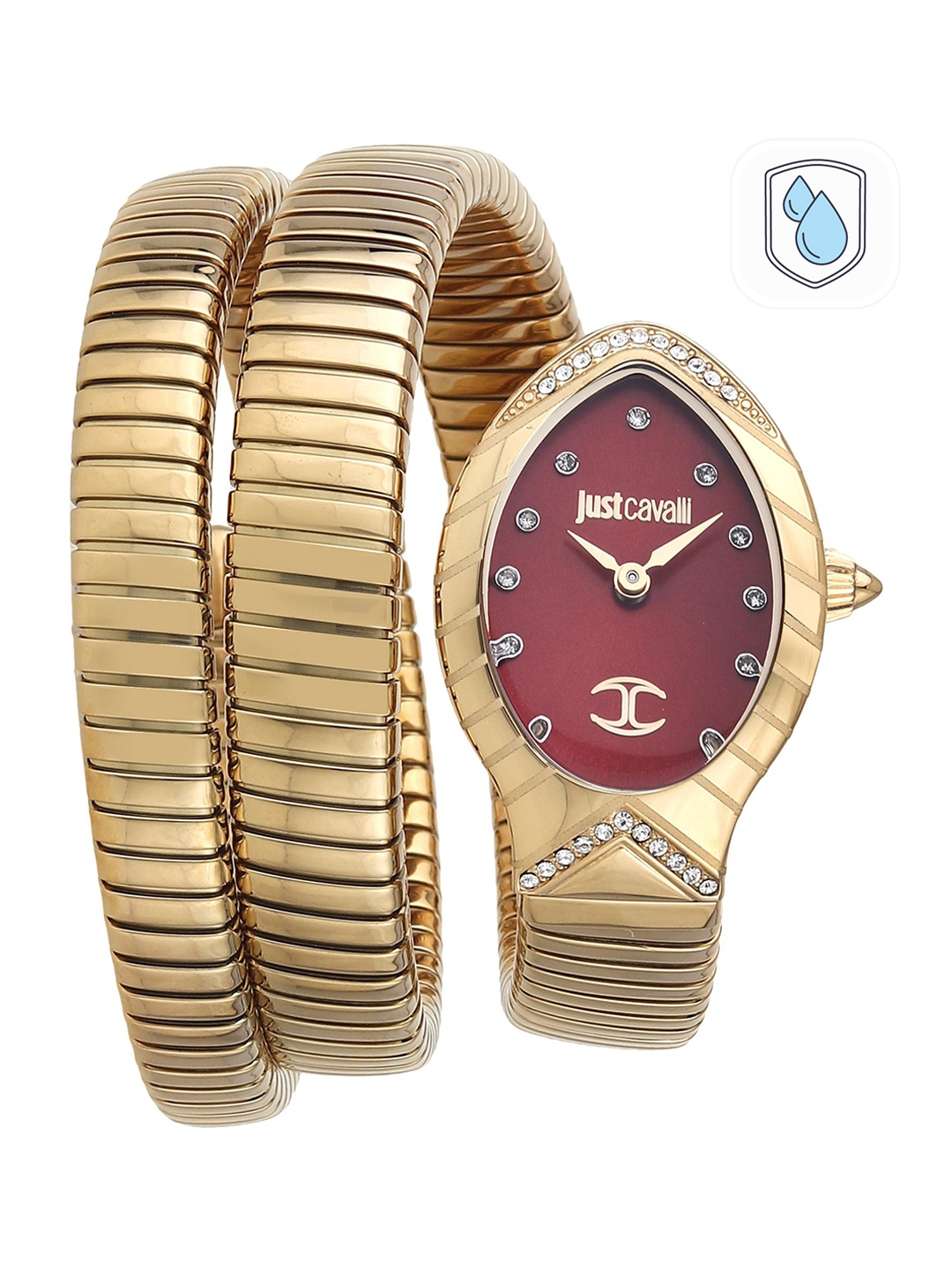 Just Cavalli Women Embellished Dial Wrap Around Straps Analogue Watch- JC1L248M0035, Maroon
Just Cavalli Women Embellished Dial Wrap Around Straps Analogue Watch- JC1L248M0035, Maroon