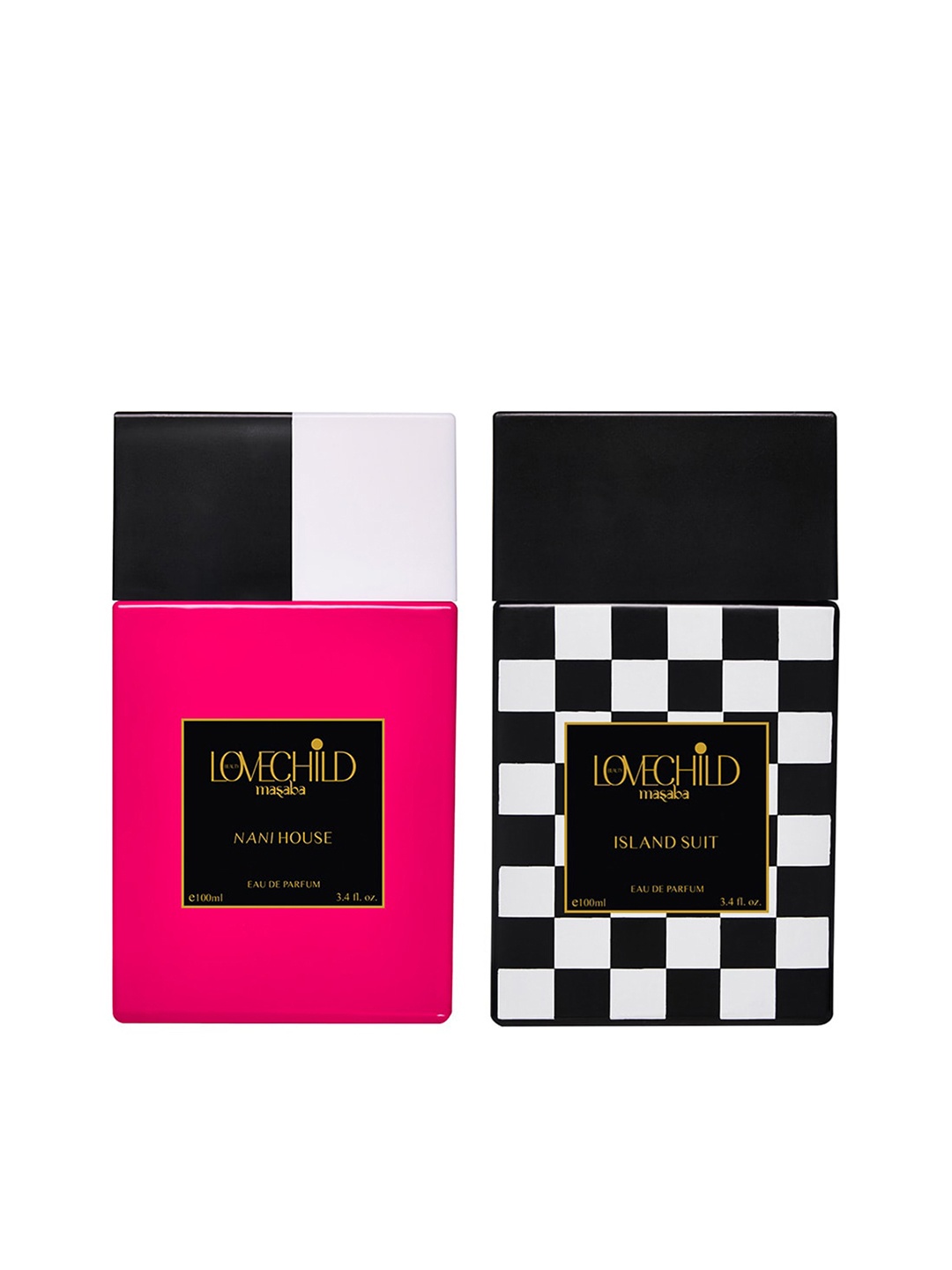 Lovechild Masaba Women Nani House Eau De Parfum & Men Island Suit EDP - 100ml Each, Pink
Lovechild Masaba Women Nani House Eau De Parfum & Men Island Suit EDP - 100ml Each, Pink