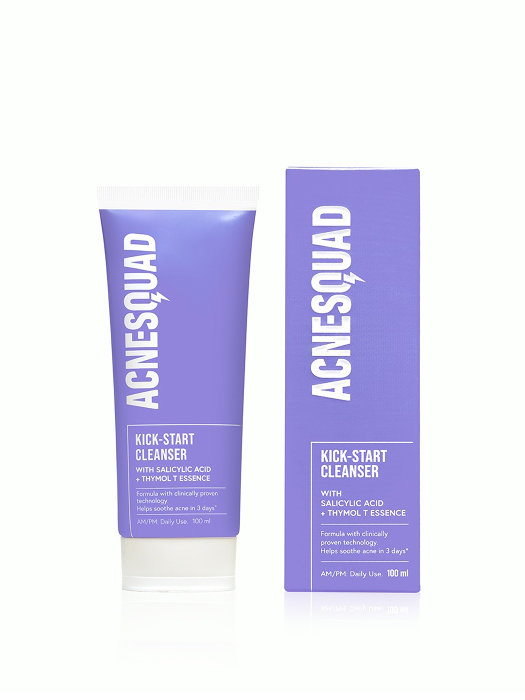 Acne Squad Kick-Start Face Cleanser with Salicylic Acid & Thymol T Essence - 100 ml, Purple
Acne Squad Kick-Start Face Cleanser with Salicylic Acid & Thymol T Essence - 100 ml, Purple