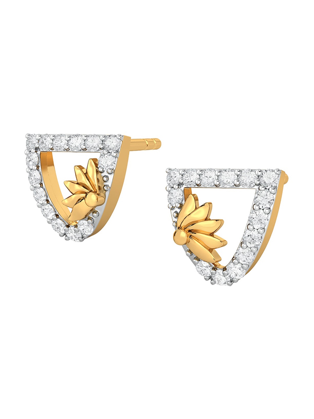 MELORRA Sun N Glam Diamond-Studded Rhodium-Plated 18KT Gold Studs Earrings- 1.87 gm
MELORRA Sun N Glam Diamond-Studded Rhodium-Plated 18KT Gold Studs Earrings- 1.87 gm
