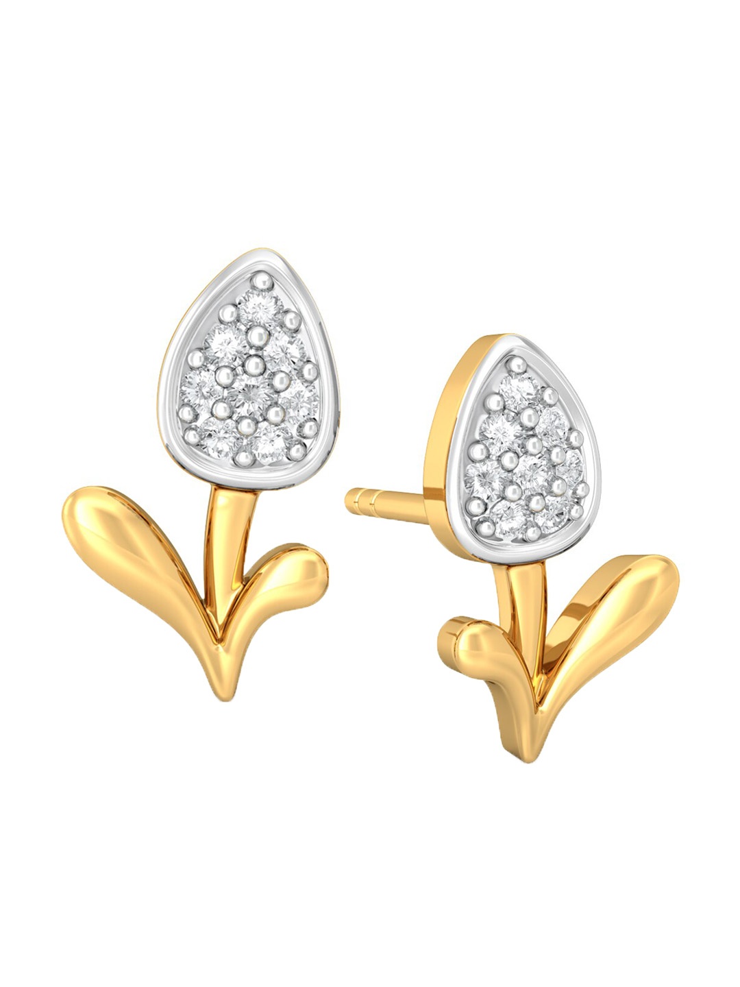 MELORRA Funtastical Fleur Diamond-Studded Rhodium-Plated 18KT Gold Studs Earrings- 1.84 gm
MELORRA Funtastical Fleur Diamond-Studded Rhodium-Plated 18KT Gold Studs Earrings- 1.84 gm