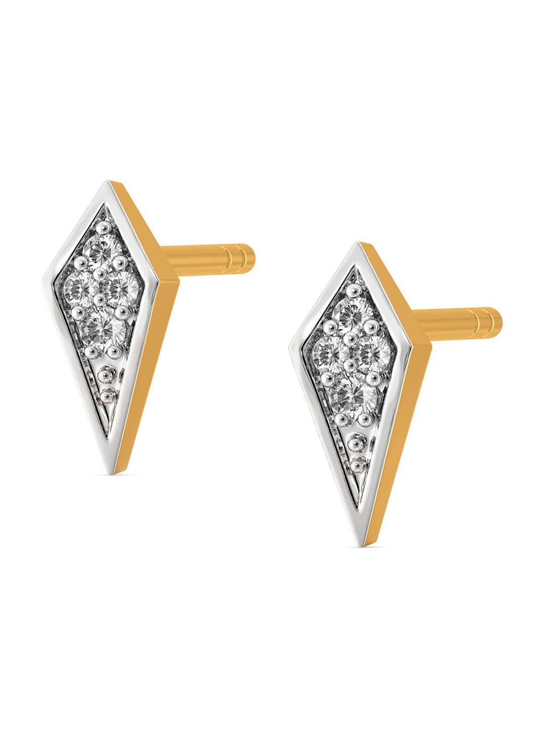 MELORRA Bold Boardroom Rhodium-Plated Diamond-Studded 18KT Gold Stud Earrings - 1.11 gm
MELORRA Bold Boardroom Rhodium-Plated Diamond-Studded 18KT Gold Stud Earrings - 1.11 gm