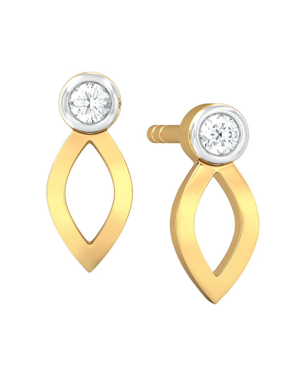 MELORRA Petal to the Metal Diamond-Studded Rhodium-Plated 18KT Gold Studs Earrings-1.01 gm
MELORRA Petal to the Metal Diamond-Studded Rhodium-Plated 18KT Gold Studs Earrings-1.01 gm