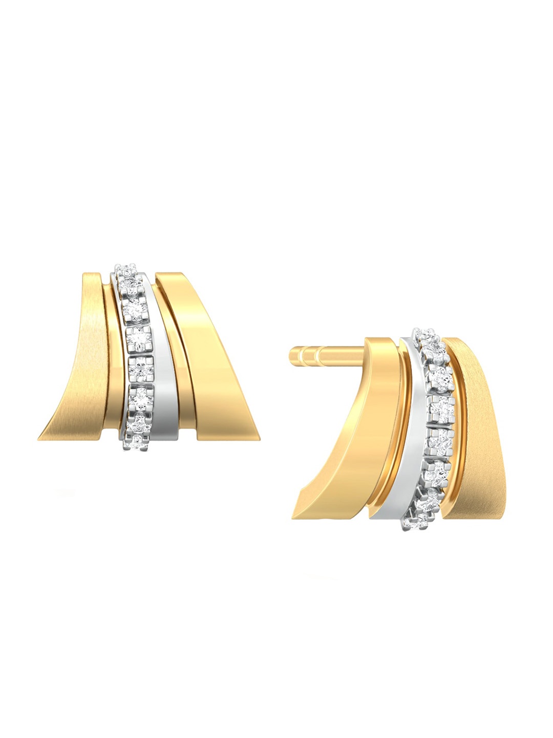 MELORRA Pleat Play Diamond-Studded Rhodium-Plated 18KT Gold Half Hoop Earrings- 3.41 gm
MELORRA Pleat Play Diamond-Studded Rhodium-Plated 18KT Gold Half Hoop Earrings- 3.41 gm