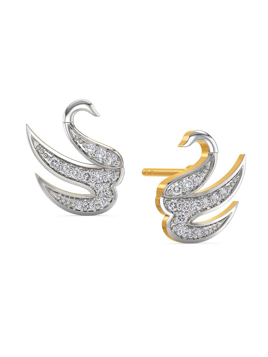 MELORRA Winged Vision Diamond-Studded Rhodium-Plated 18KT Gold Studs Earrings- 2.27 gm
MELORRA Winged Vision Diamond-Studded Rhodium-Plated 18KT Gold Studs Earrings- 2.27 gm