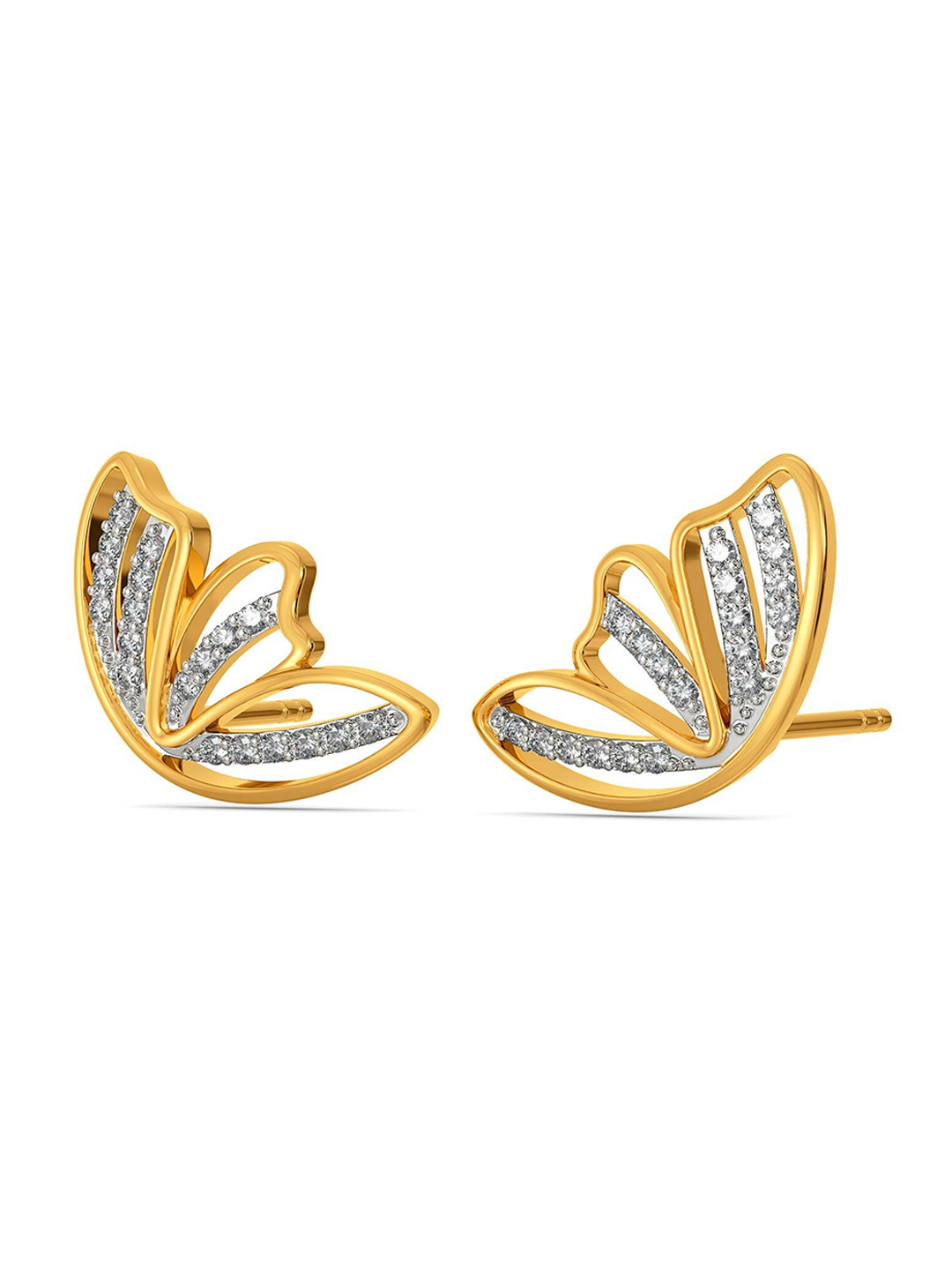 MELORRA Basic Blooms Diamond-Studded Rhodium-Plated 18KT Gold Studs Earrings- 3.24 gm
MELORRA Basic Blooms Diamond-Studded Rhodium-Plated 18KT Gold Studs Earrings- 3.24 gm