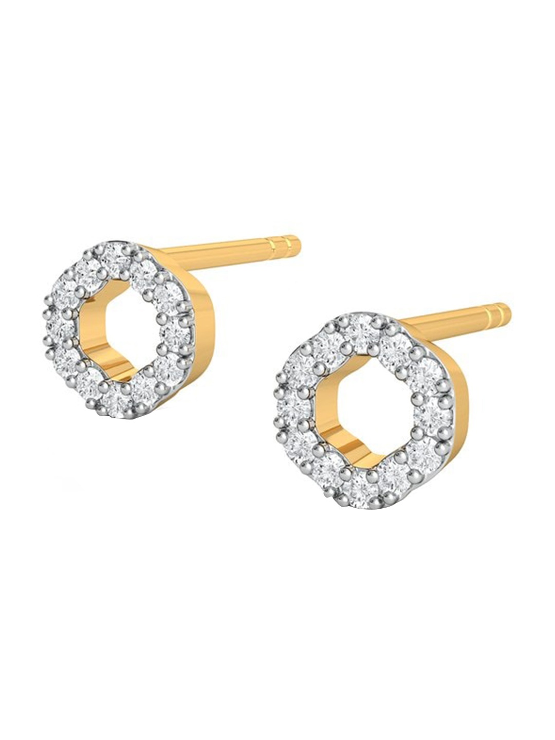 MELORRA Circle of Dazzle Diamond-Studded Rhodium-Plated 18KT Gold Studs Earrings- 1.55 gm
MELORRA Circle of Dazzle Diamond-Studded Rhodium-Plated 18KT Gold Studs Earrings- 1.55 gm