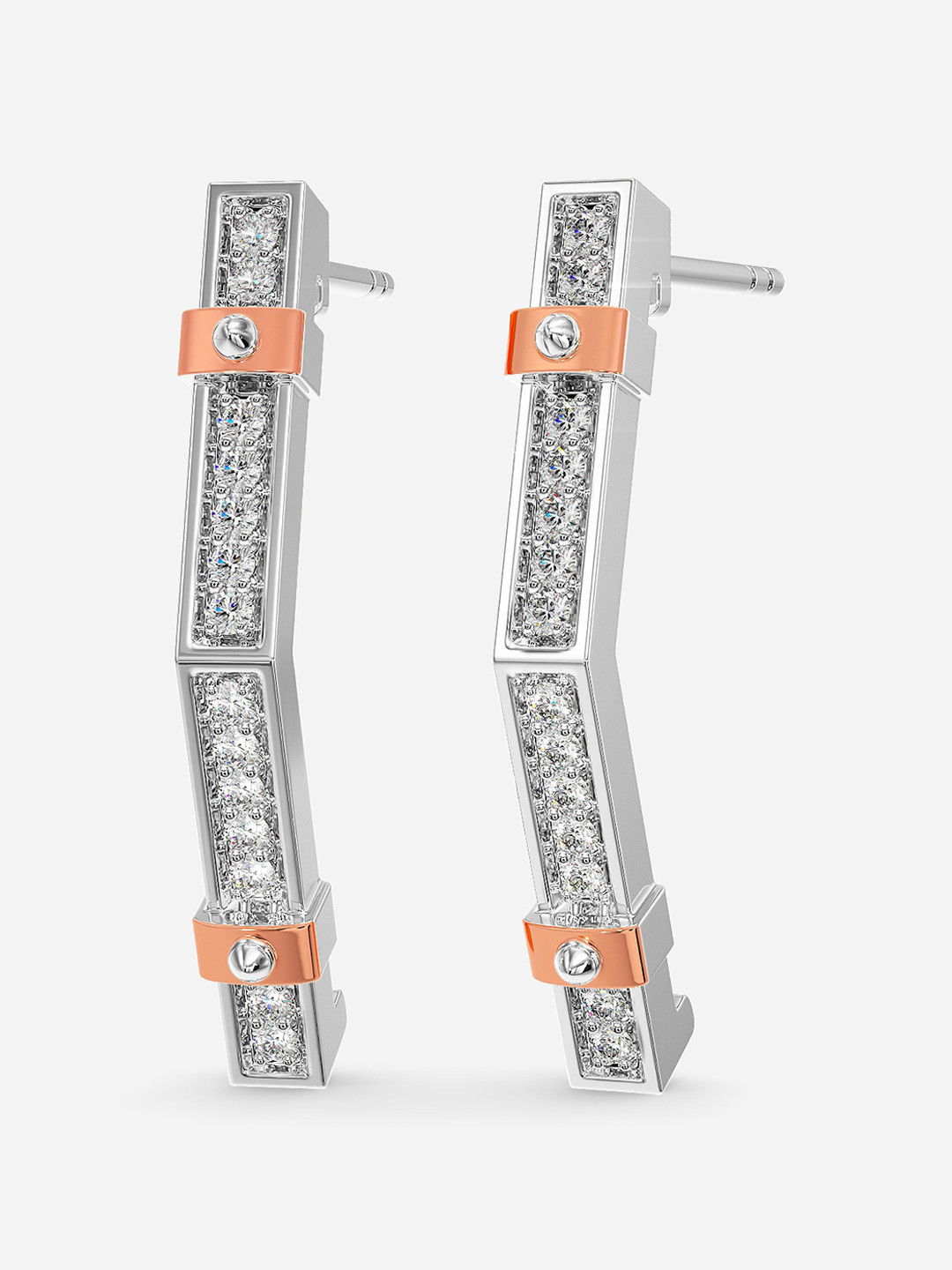 MELORRA Harley Queen Rhodium-Plated Diamond-Studded 18KT White Gold Earrings - 3.27 gm, Silver
MELORRA Harley Queen Rhodium-Plated Diamond-Studded 18KT White Gold Earrings - 3.27 gm, Silver