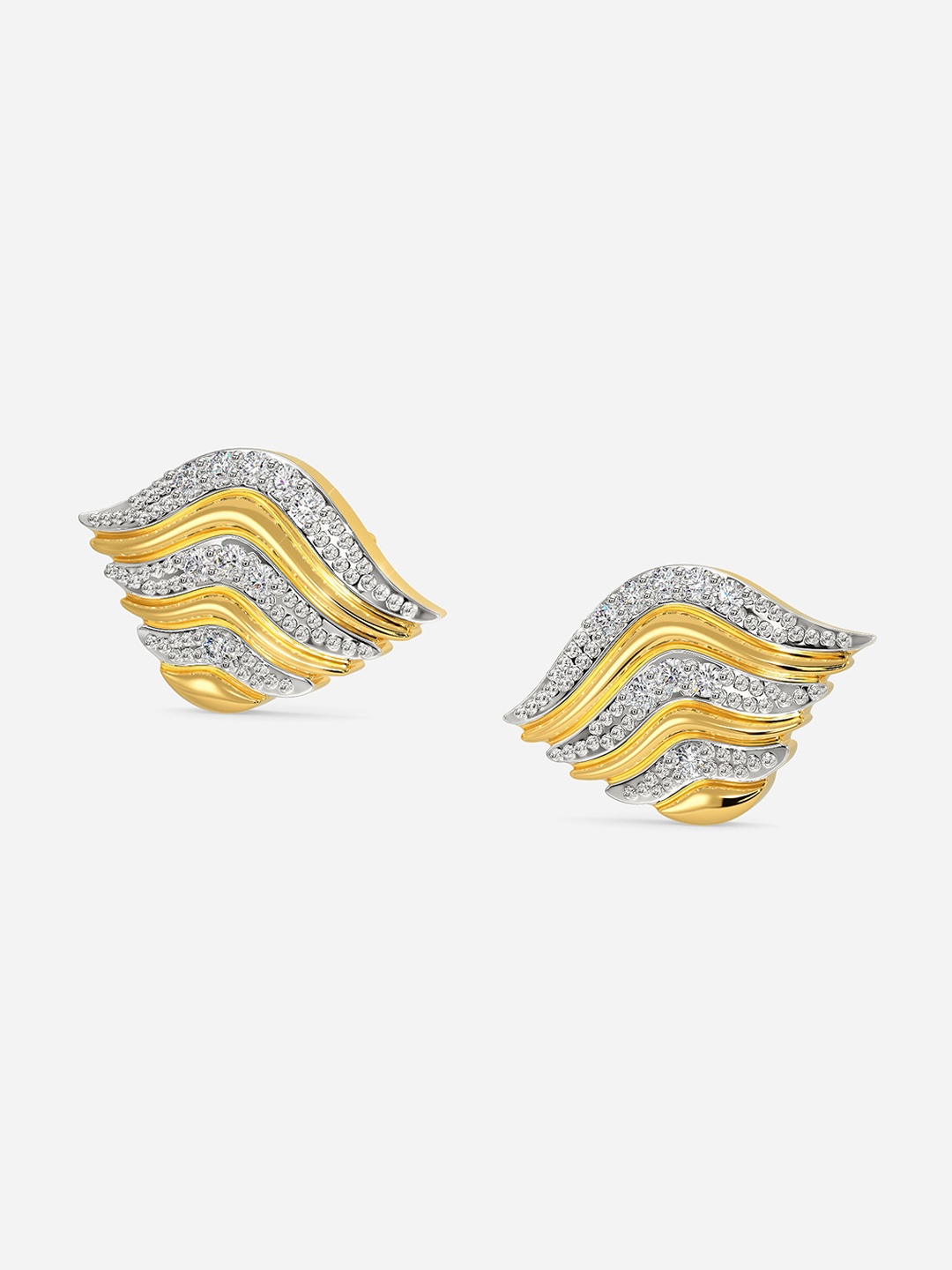 MELORRA Cozy Wraps Diamond-Studded Rhodium-Plated 18KT Gold Studs Earrings- 2.95 gm
MELORRA Cozy Wraps Diamond-Studded Rhodium-Plated 18KT Gold Studs Earrings- 2.95 gm