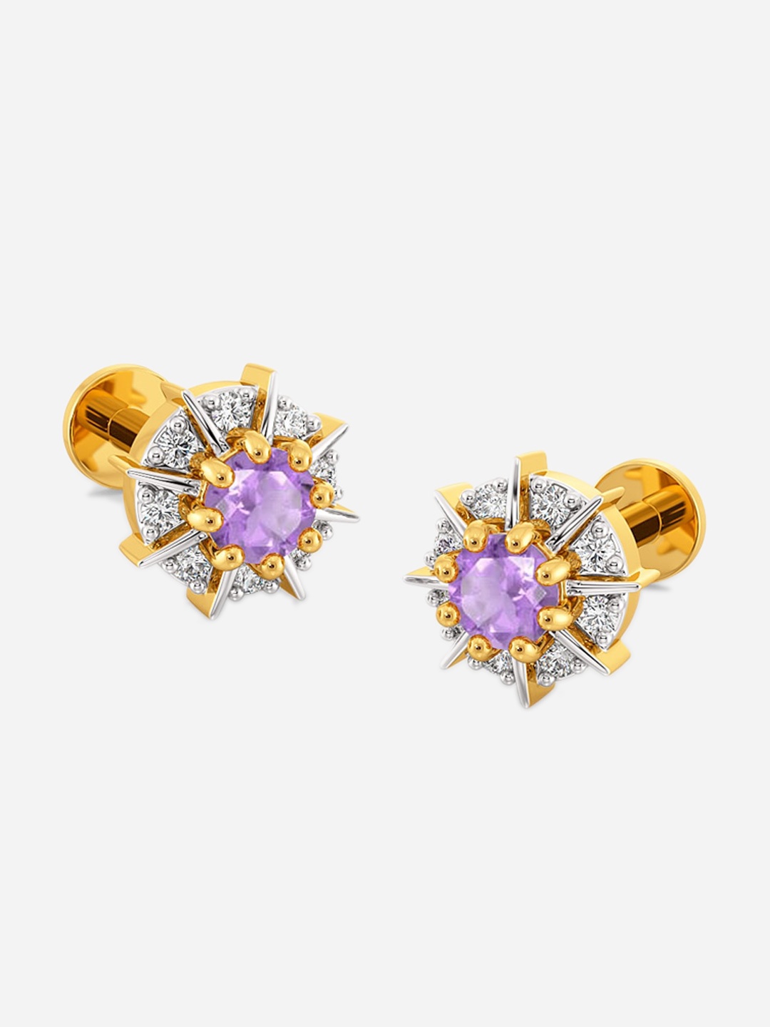 MELORRA Circle the Drama Diamond-Studded Rhodium-Plated 18KT Gold Studs Earrings- 1.69 gm
MELORRA Circle the Drama Diamond-Studded Rhodium-Plated 18KT Gold Studs Earrings- 1.69 gm