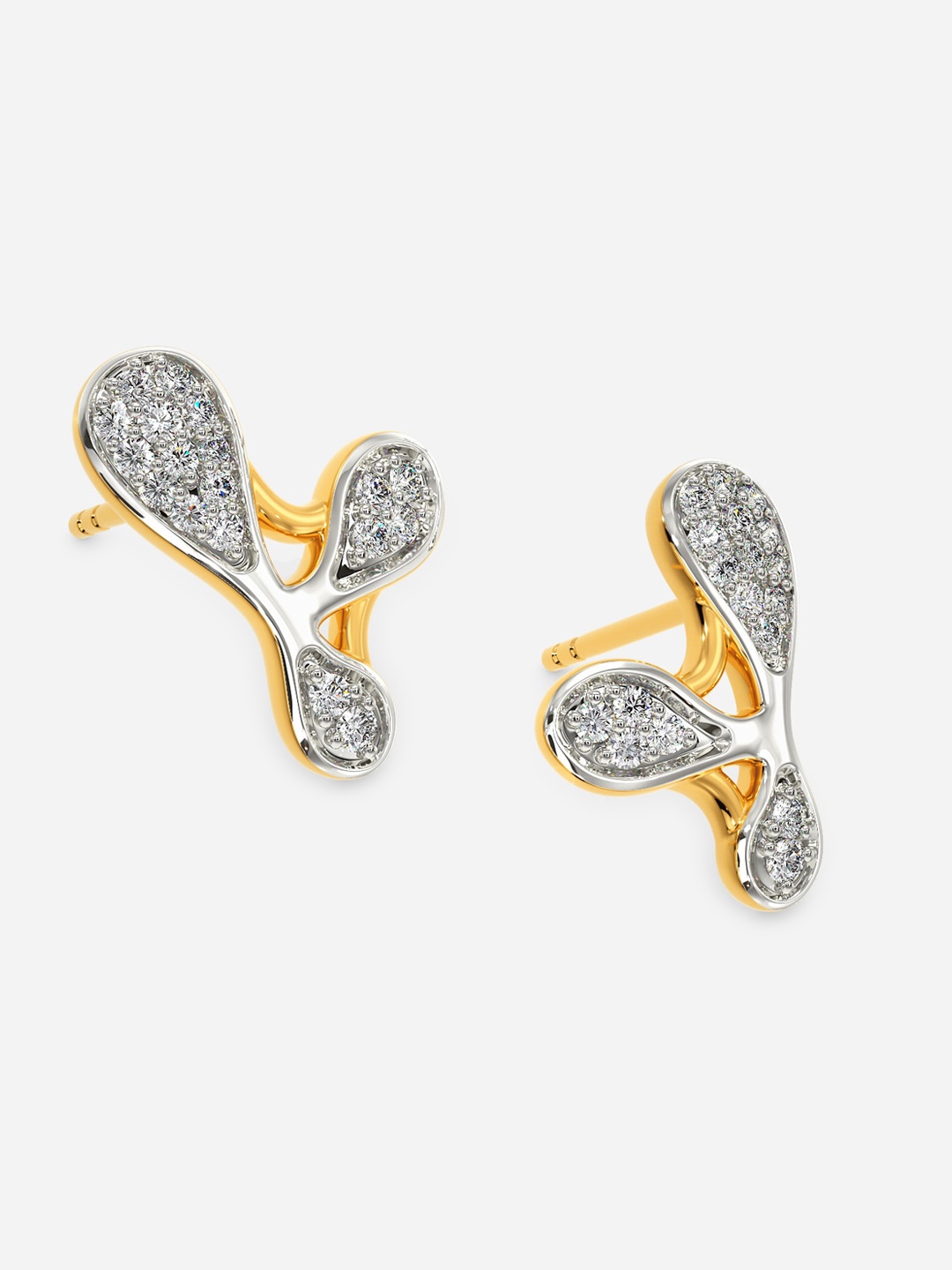 MELORRA Written In Stars Diamond-Studded Rhodium-Plated 18KT Gold Stud Earrings-2.67gm
MELORRA Written In Stars Diamond-Studded Rhodium-Plated 18KT Gold Stud Earrings-2.67gm