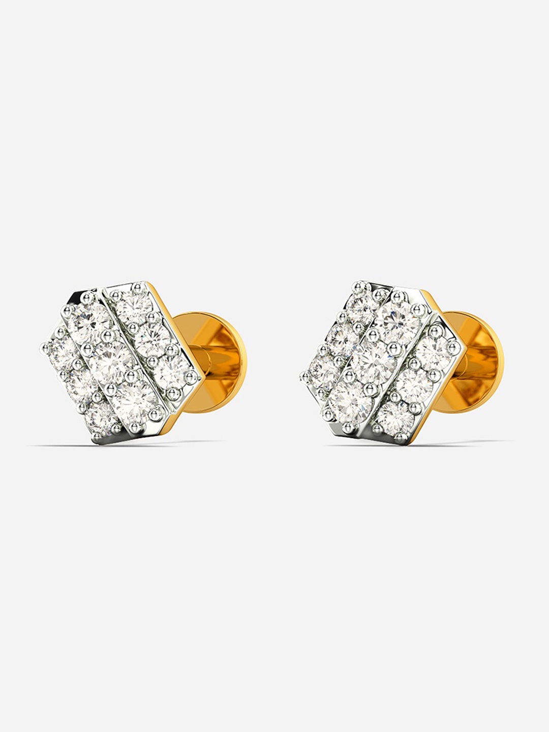 MELORRA Spotted N Dotted Diamond-Studded Rhodium-Plated 18KT Gold Stud Earrings-1.12gm
MELORRA Spotted N Dotted Diamond-Studded Rhodium-Plated 18KT Gold Stud Earrings-1.12gm