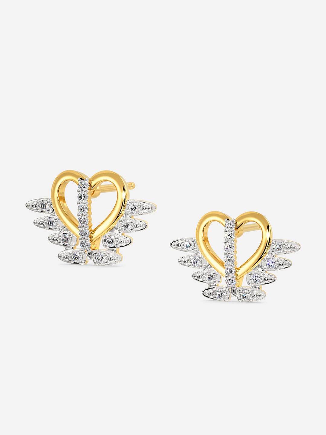 MELORRA Zipped Affair Diamond-Studded Rhodium-Plated 18KT Gold Stud Earrings-2.69gm
MELORRA Zipped Affair Diamond-Studded Rhodium-Plated 18KT Gold Stud Earrings-2.69gm