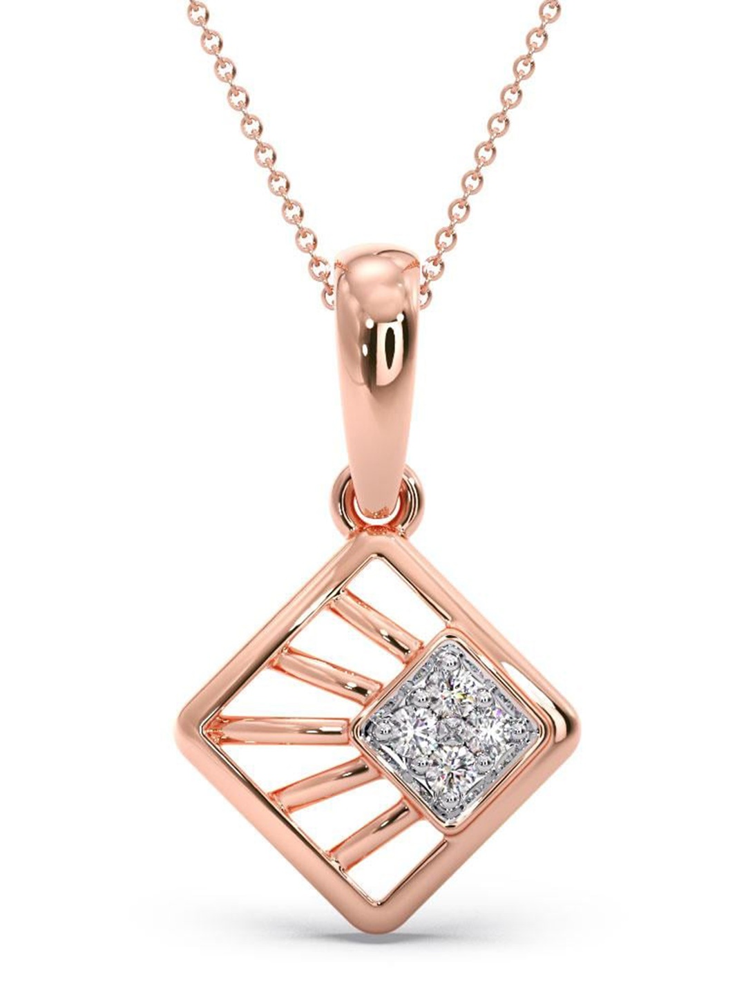 CANDERE A KALYAN JEWELLERS COMPANY 14KT Rose Gold Diamond-Studded Pendant - 0.51 gm
CANDERE A KALYAN JEWELLERS COMPANY 14KT Rose Gold Diamond-Studded Pendant - 0.51 gm