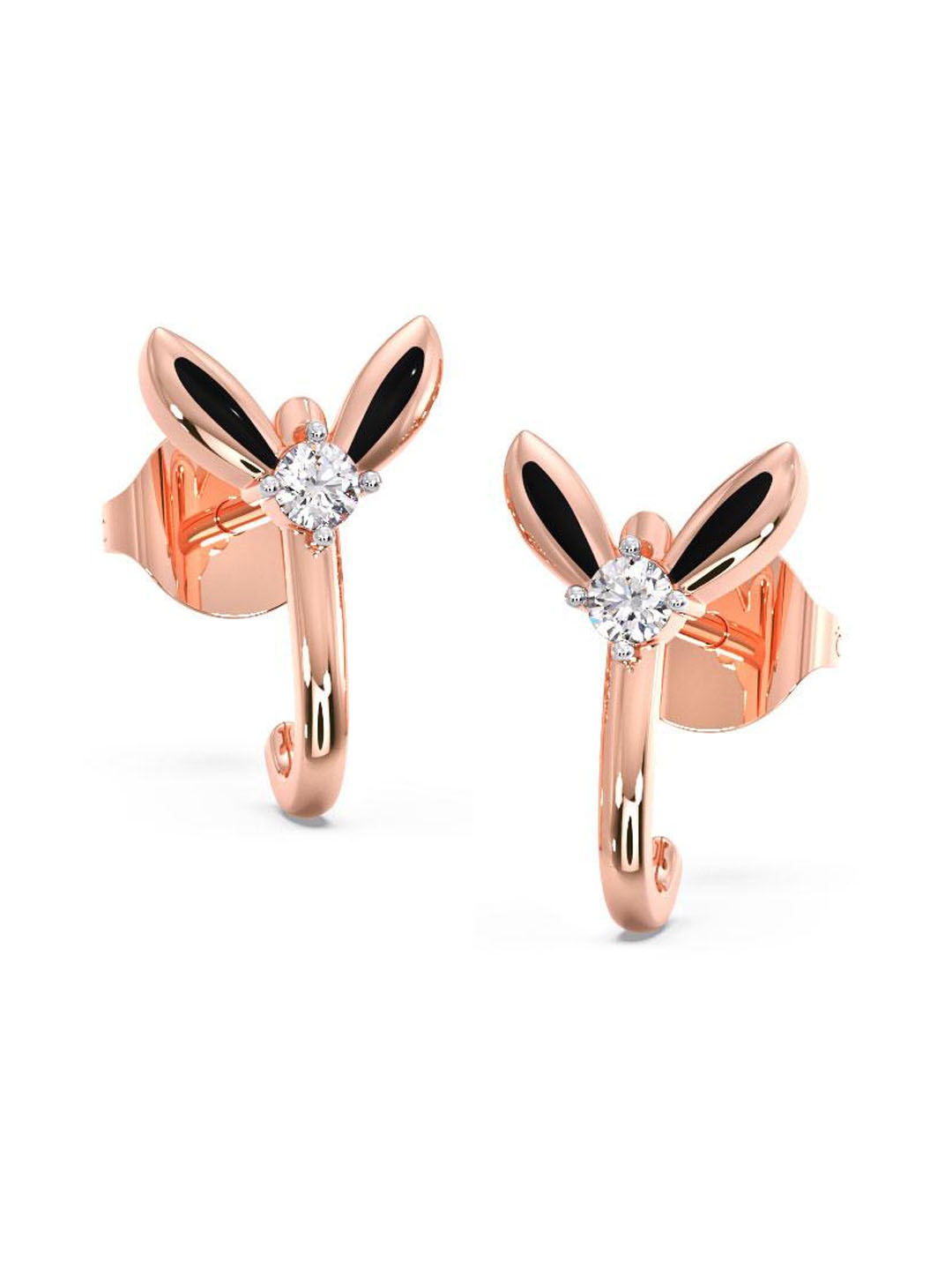 CANDERE A KALYAN JEWELLERS COMPANY 18KT Rose Gold Diamond-Studded Earrings - 1.4 gm
CANDERE A KALYAN JEWELLERS COMPANY 18KT Rose Gold Diamond-Studded Earrings - 1.4 gm
