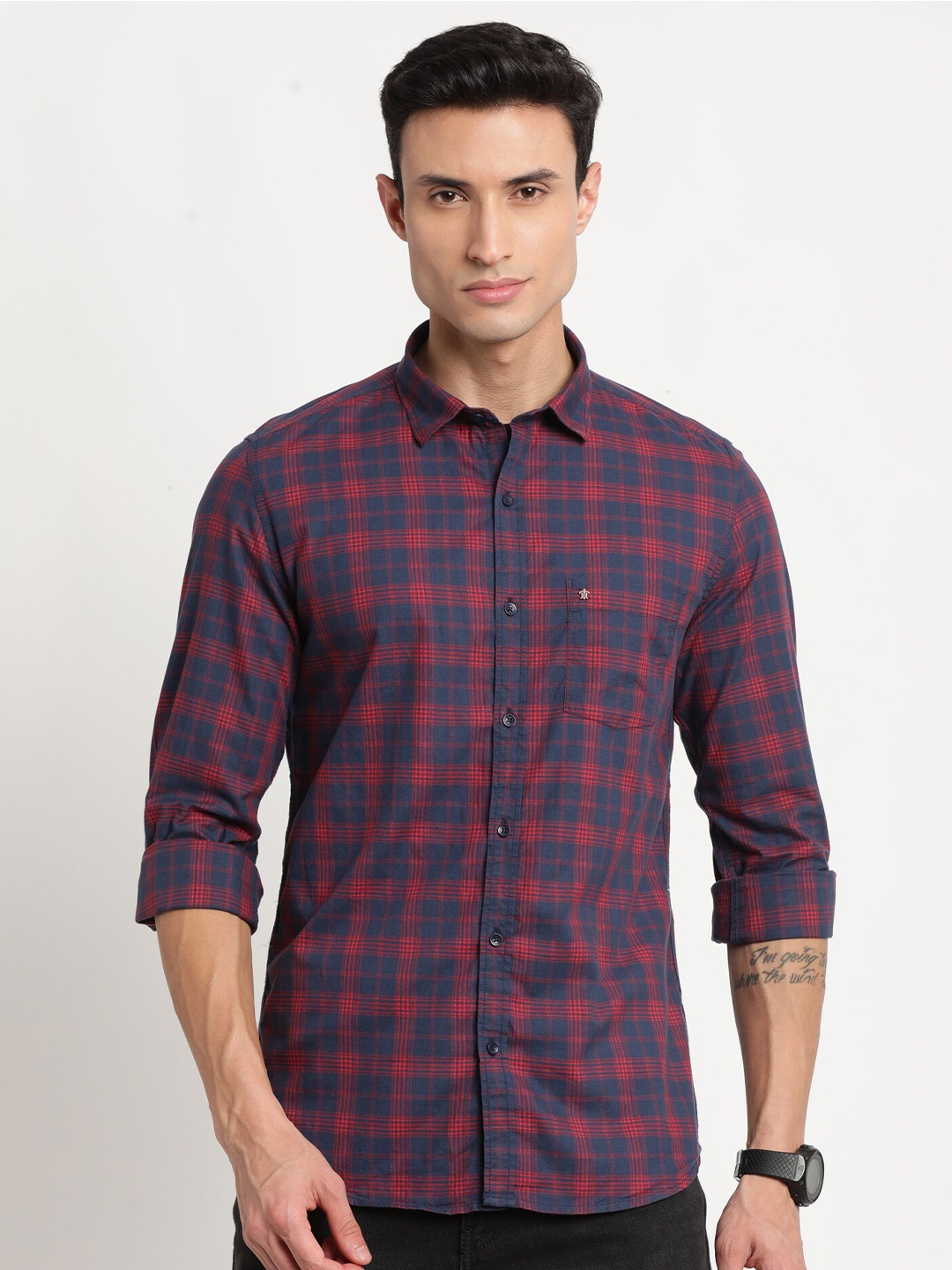 Turtle Relaxed Tartan Checked Pure Cotton Slim Fit Casual Shirt, Navy blue
Turtle Relaxed Tartan Checked Pure Cotton Slim Fit Casual Shirt, Navy blue