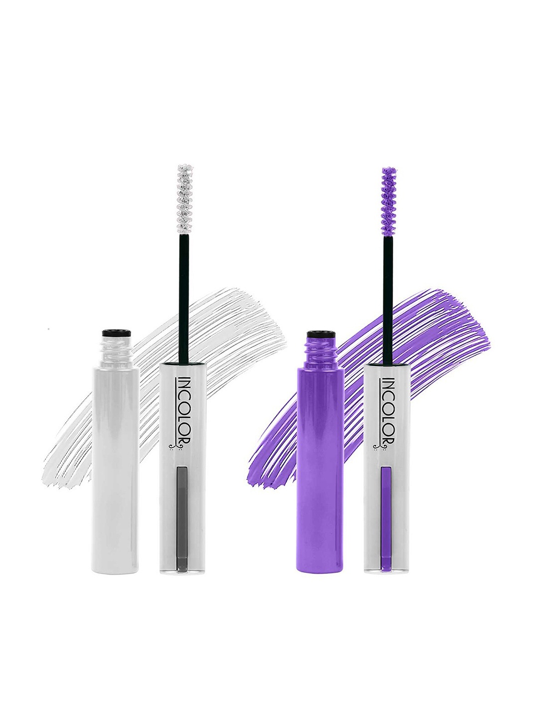 INCOLOR Set Of 2 Light Weight Color Mascara 6ml Each - True Purple 06 & Milky White 02
INCOLOR Set Of 2 Light Weight Color Mascara 6ml Each - True Purple 06 & Milky White 02