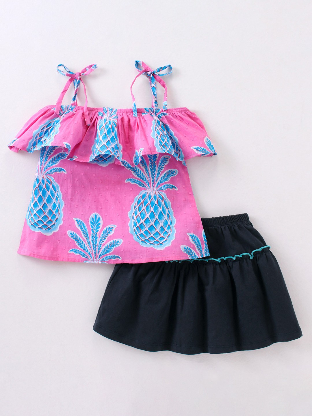 CrayonFlakes Girls Printed Pure Cotton Sleeveless Top with Skirt Clothing Set, Pink
CrayonFlakes Girls Printed Pure Cotton Sleeveless Top with Skirt Clothing Set, Pink