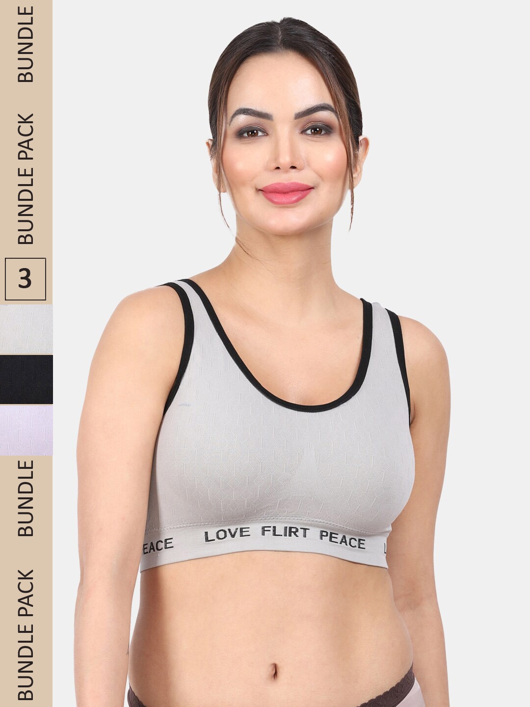 Amour Secret Pack Of 3 Full Coverage Lightly Padded Medium Impact Anti-Odour Sports Bra, Green
Amour Secret Pack Of 3 Full Coverage Lightly Padded Medium Impact Anti-Odour Sports Bra, Green