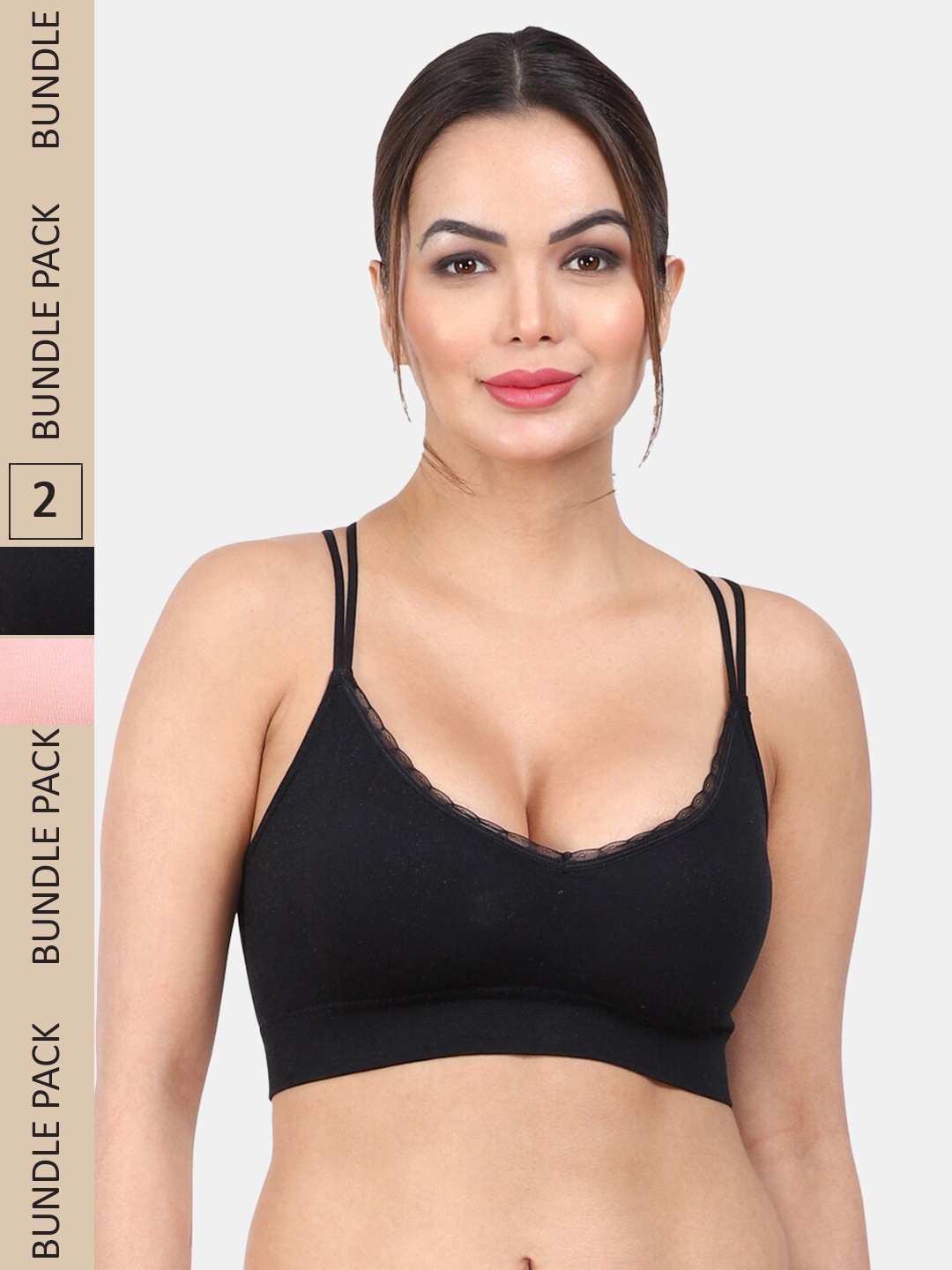 Amour Secret Pack Of 2 Lightly Padded Medium Support Anti Odour Full Coverage Bra, Pink
Amour Secret Pack Of 2 Lightly Padded Medium Support Anti Odour Full Coverage Bra, Pink