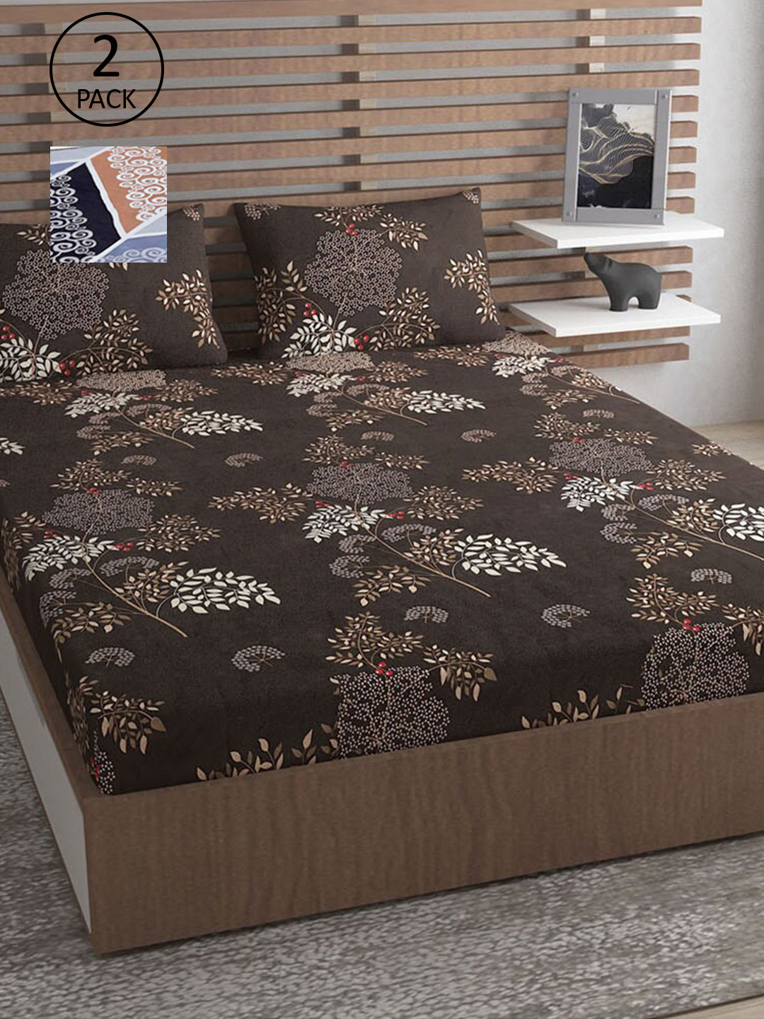 Urban Magic Black & Blue Geometric Printed 160 TC 2 Queen Bedsheets With 4 Pillow Covers
Urban Magic Black & Blue Geometric Printed 160 TC 2 Queen Bedsheets With 4 Pillow Covers